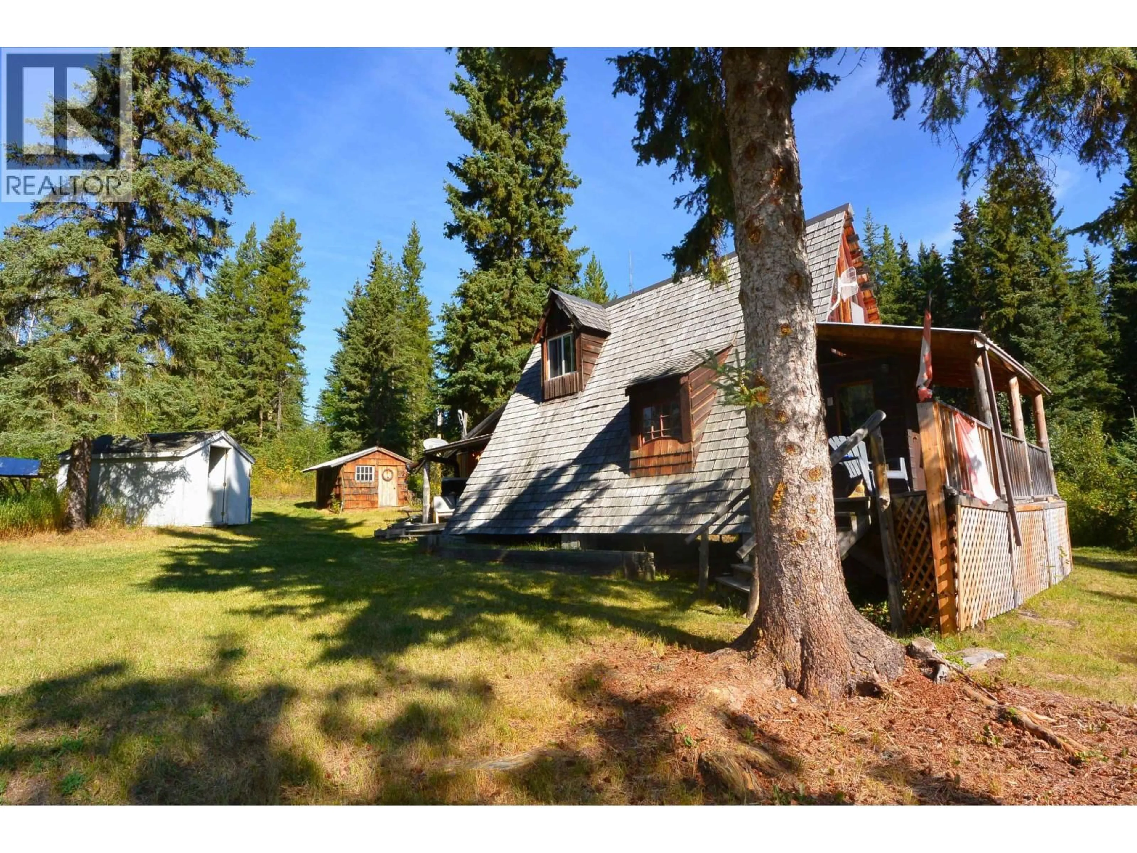 A pic from outside/outdoor area/front of a property/back of a property/a pic from drone, forest/trees view for 28062 WALCOTT QUICK ROAD, Telkwa British Columbia V0J2X2