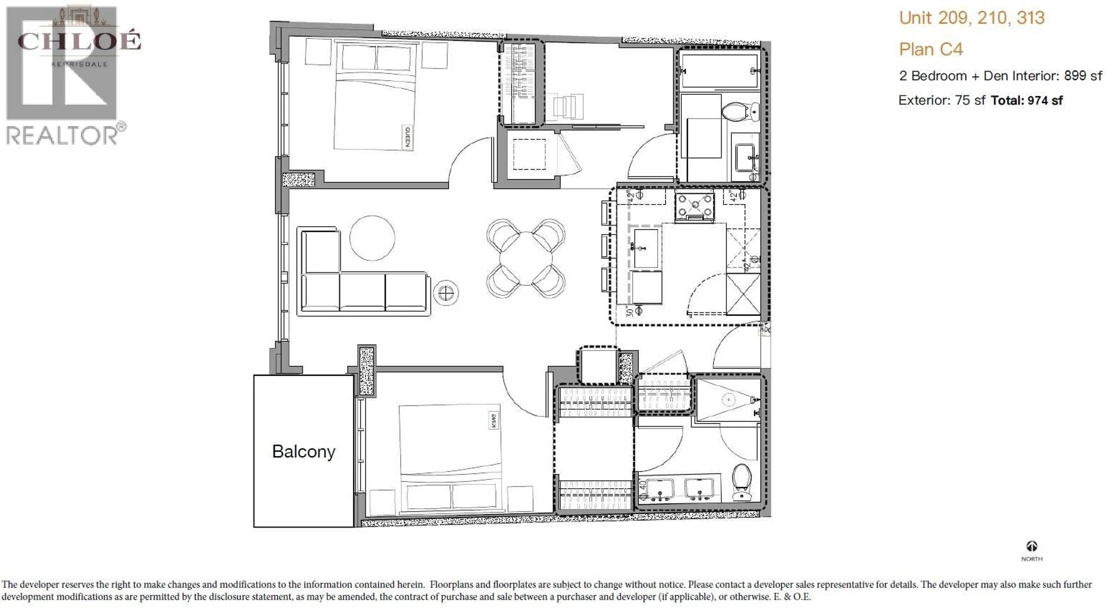 Floor plan for 313 - 2096 47TH AVENUE, Vancouver British Columbia V6M0E5