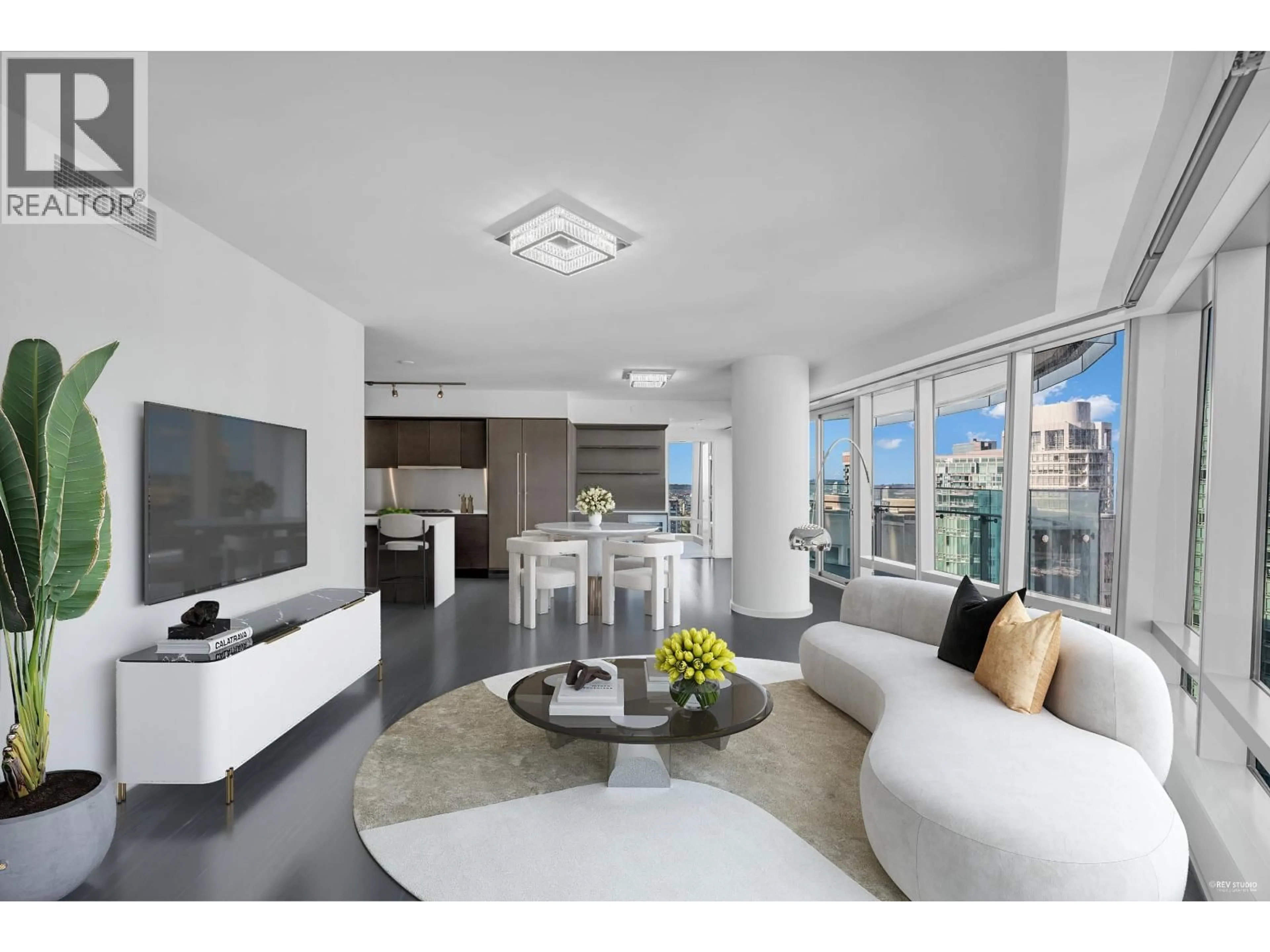 Living room with furniture, unknown for 3005 - 1151 GEORGIA STREET, Vancouver British Columbia V6E0B3