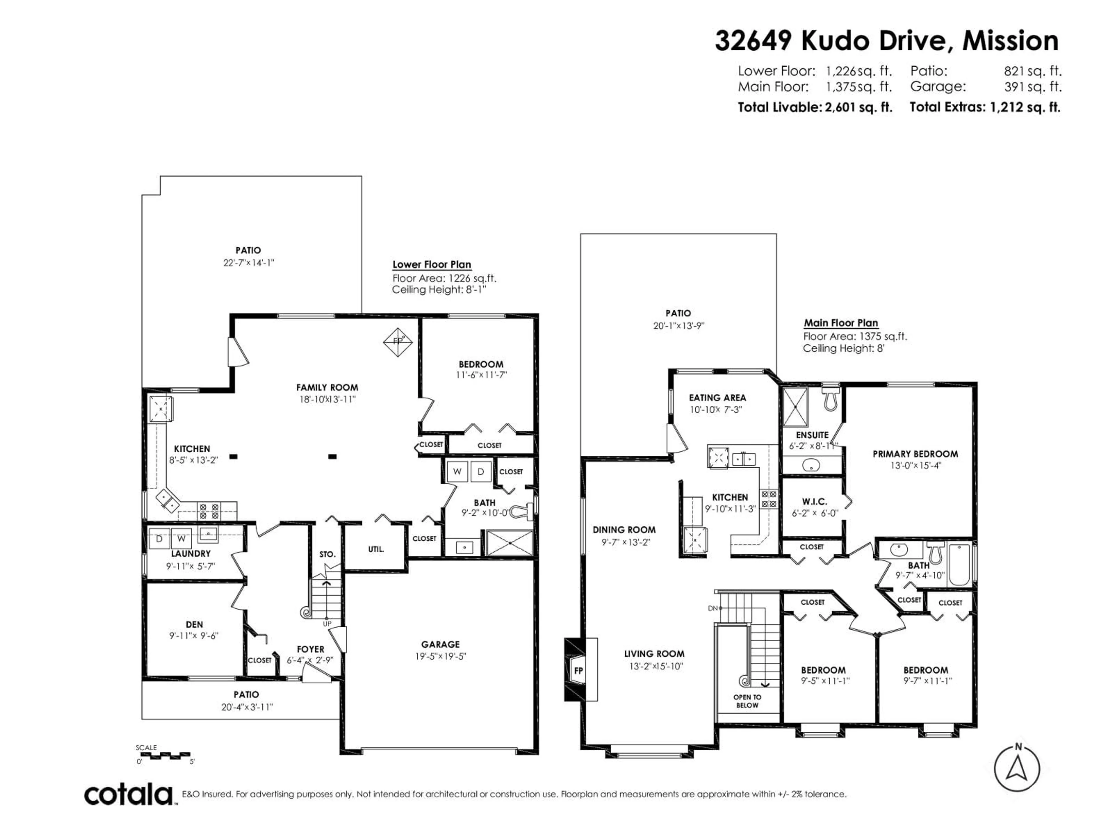 Floor plan for 32649 KUDO, Mission British Columbia V2V6T5