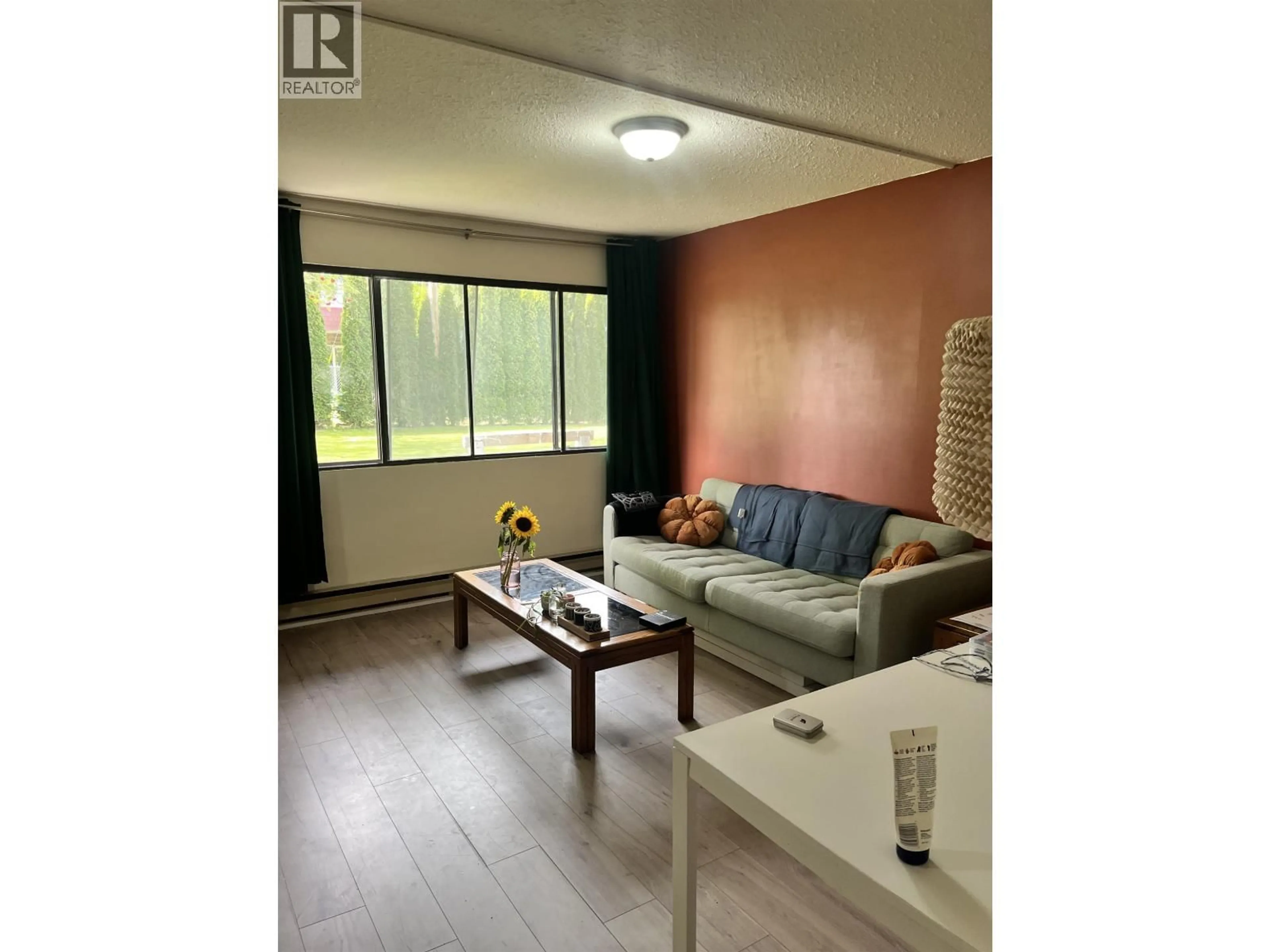 Living room with furniture, wood/laminate floor for 108 - 4931 WALSH AVENUE, Terrace British Columbia V8G1Z1