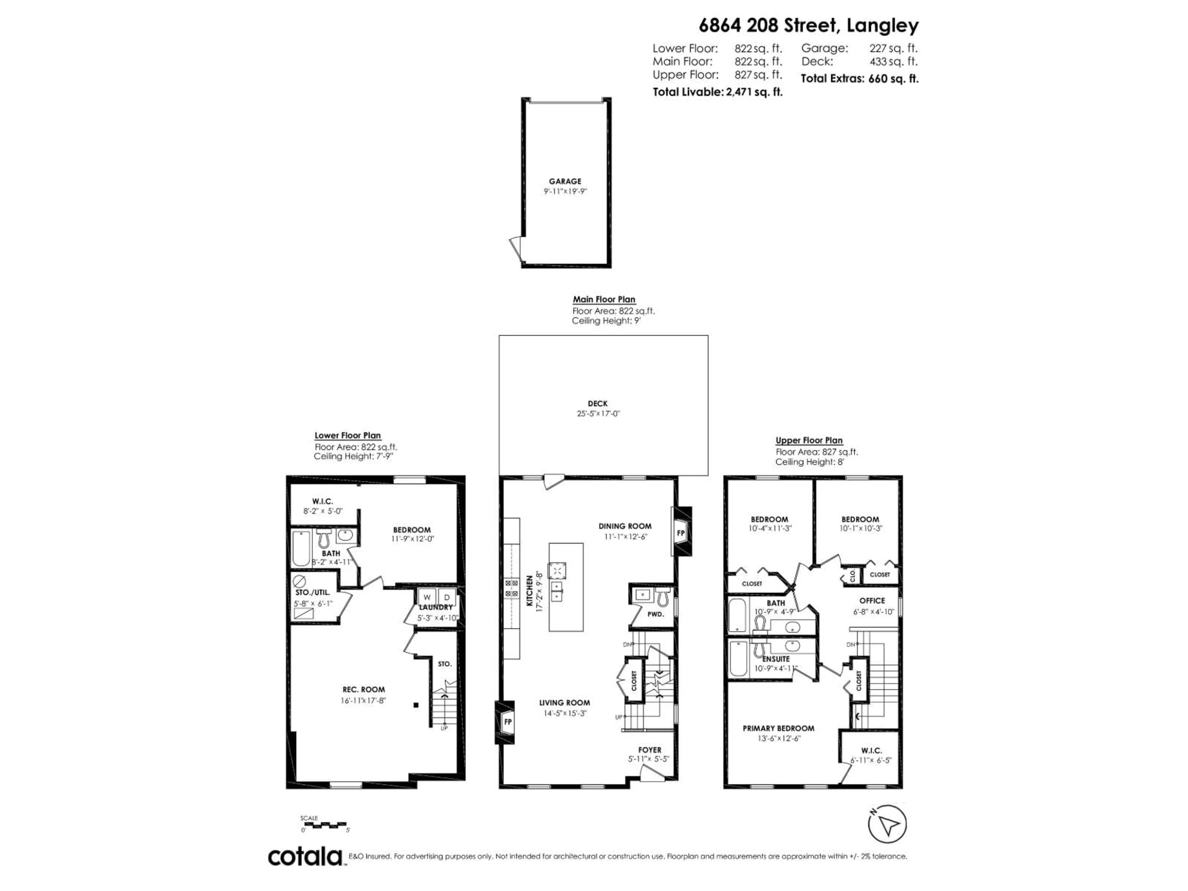 Floor plan for 6864 208, Langley British Columbia V2Y0G2