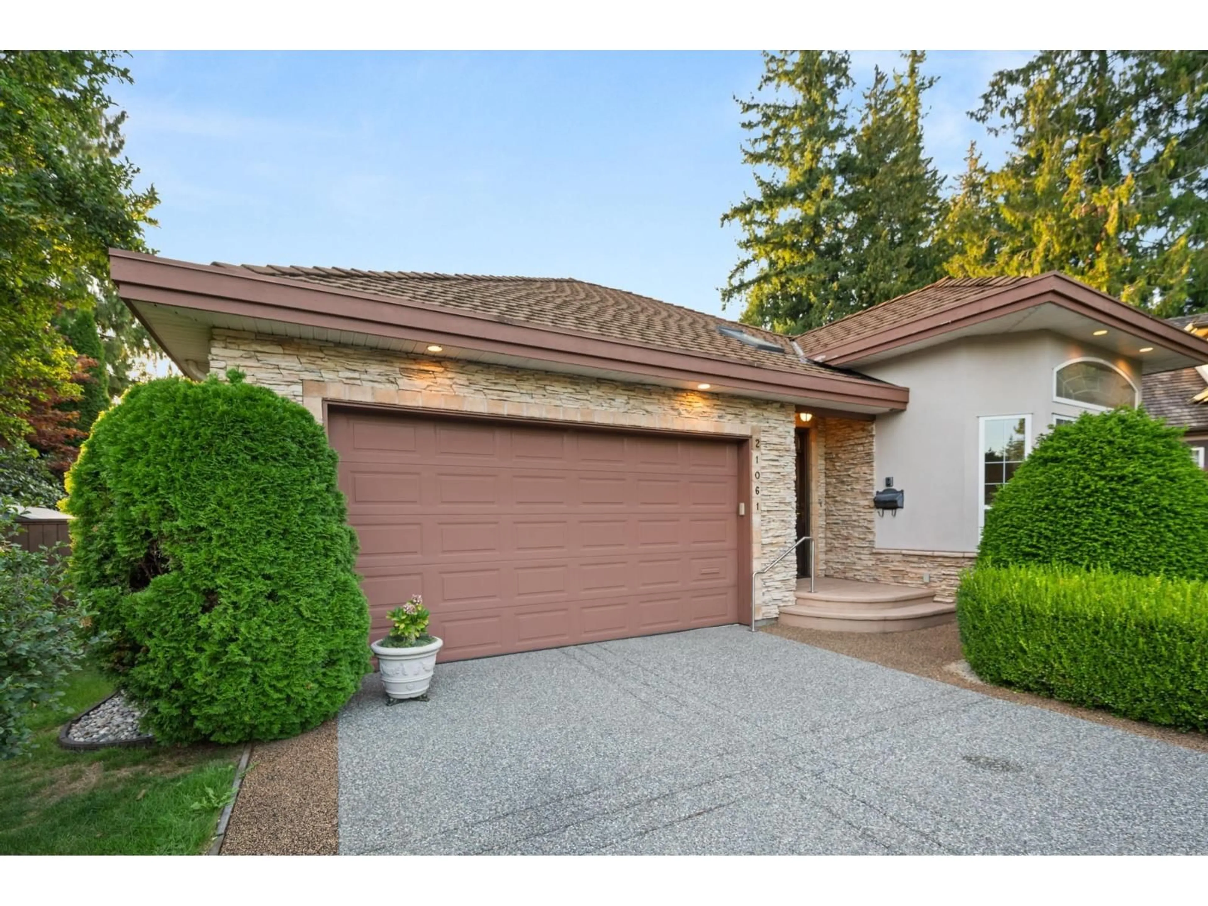 Home with brick exterior material, street for 21061 44A, Langley British Columbia V3A8P9