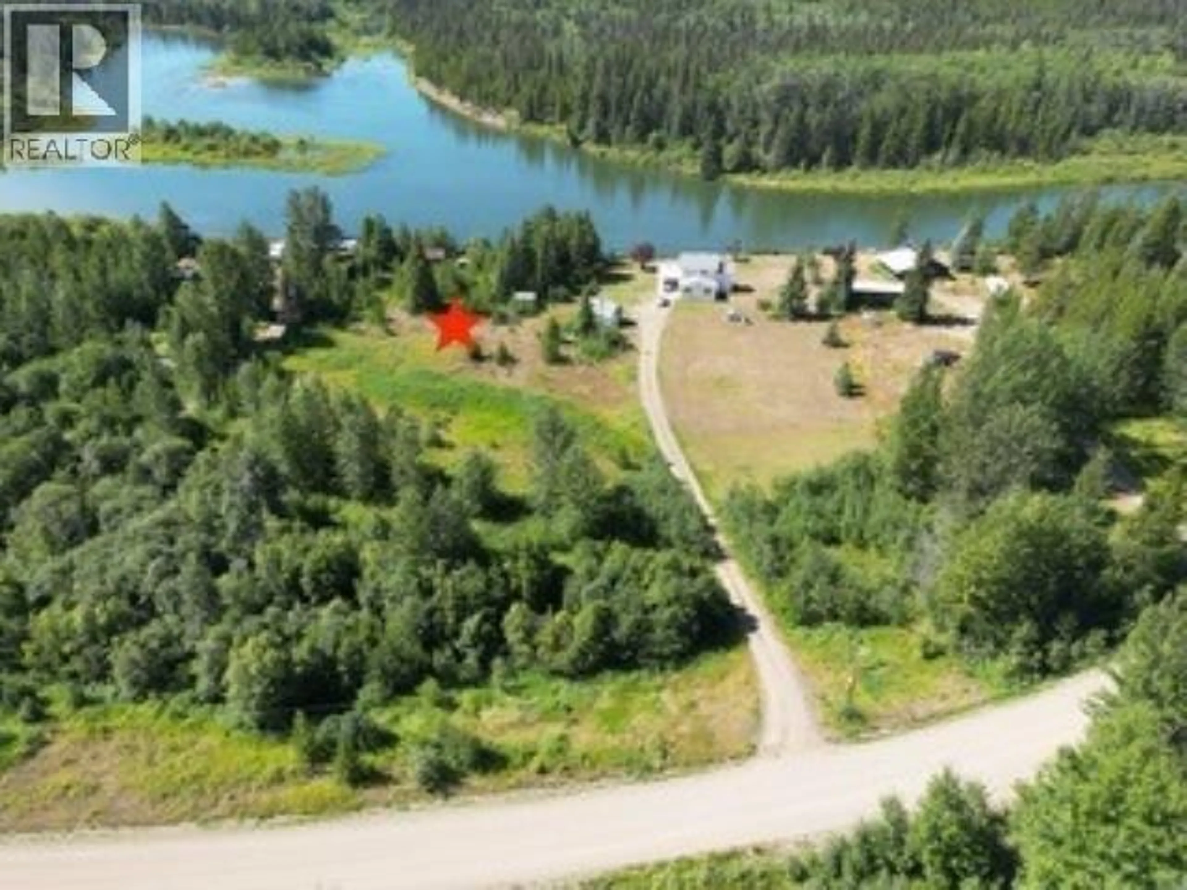 A pic from outside/outdoor area/front of a property/back of a property/a pic from drone, water/lake/river/ocean view for 5363 HORN ROAD, Vanderhoof British Columbia V0J1N0