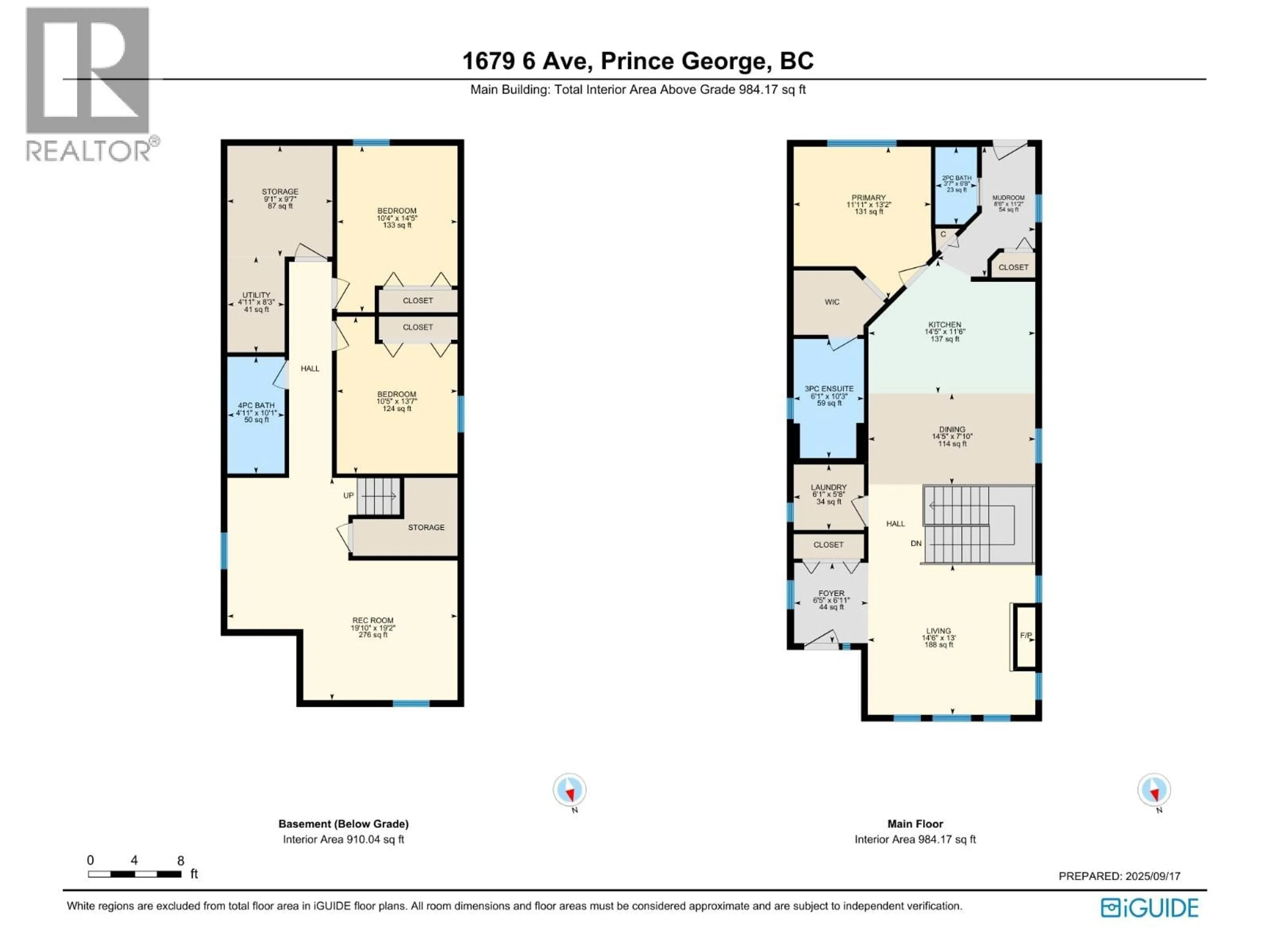 Floor plan for 1679 6TH AVENUE, Prince George British Columbia V2L3N5