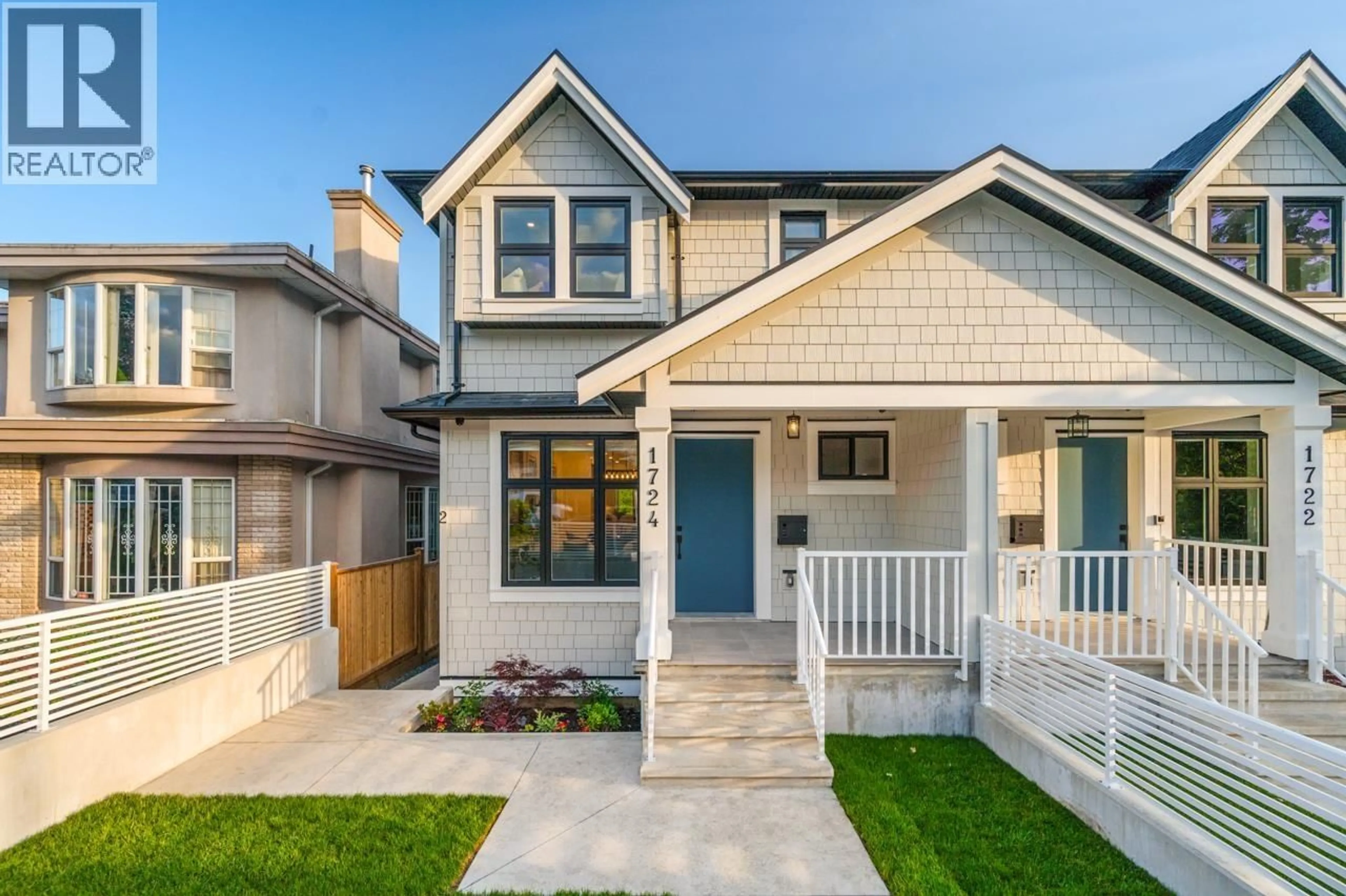 Home with vinyl exterior material, street for 1724 64TH AVENUE, Vancouver British Columbia V5P2M7