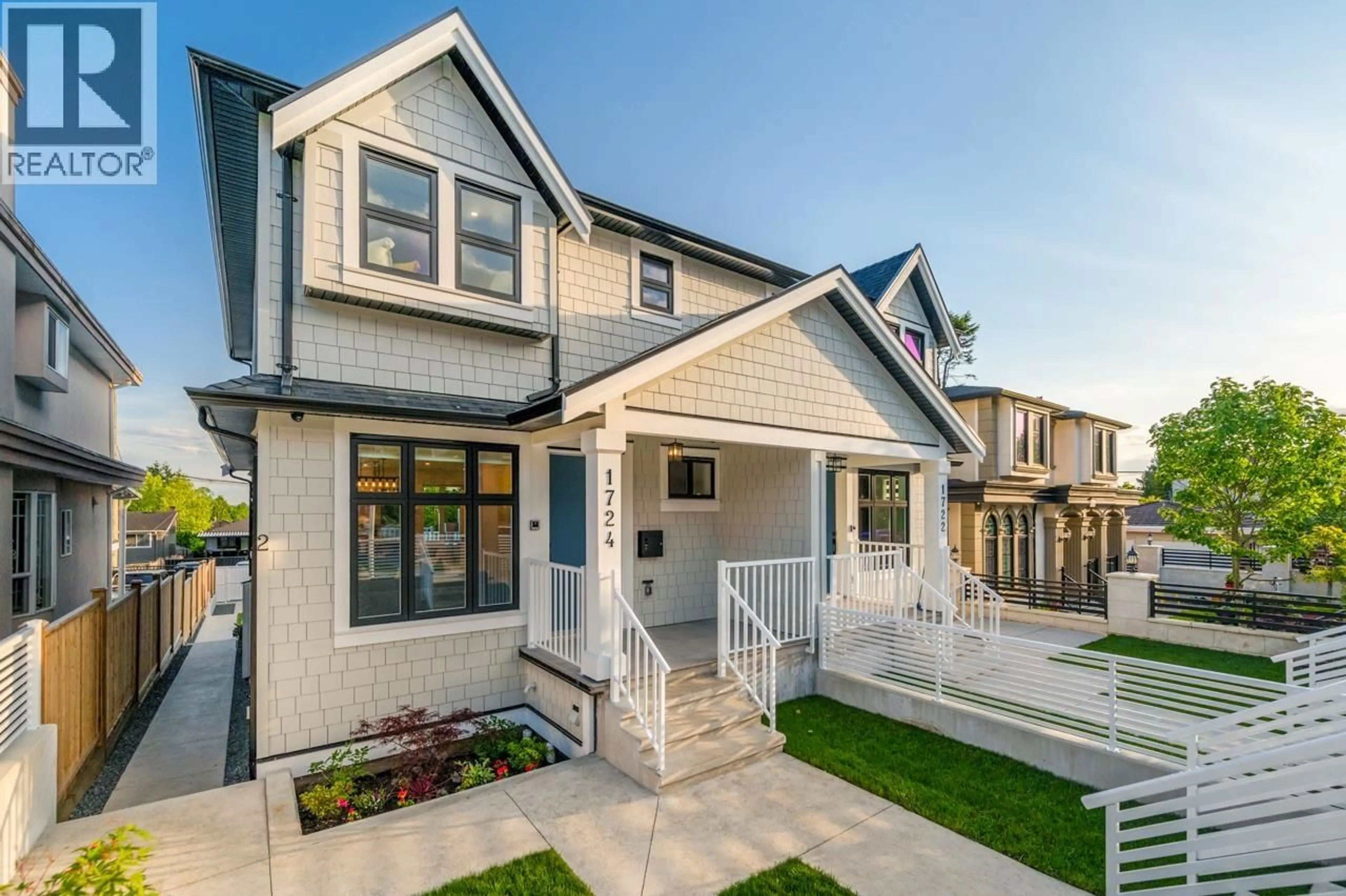 Home with vinyl exterior material, street for 1724 64TH AVENUE, Vancouver British Columbia V5P2M7