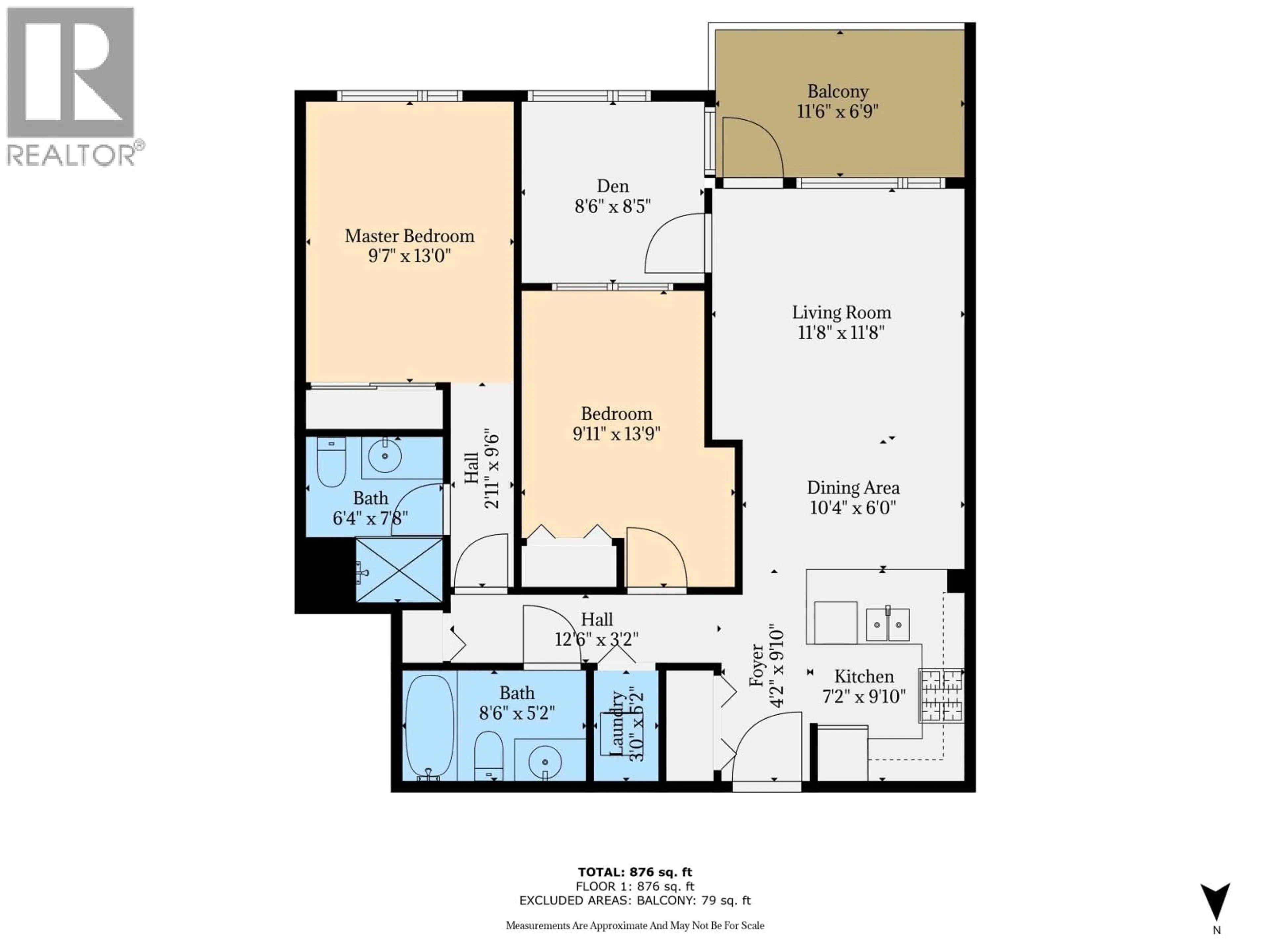 Floor plan for 415 - 3651 FOSTER AVENUE, Vancouver British Columbia V5R0A2