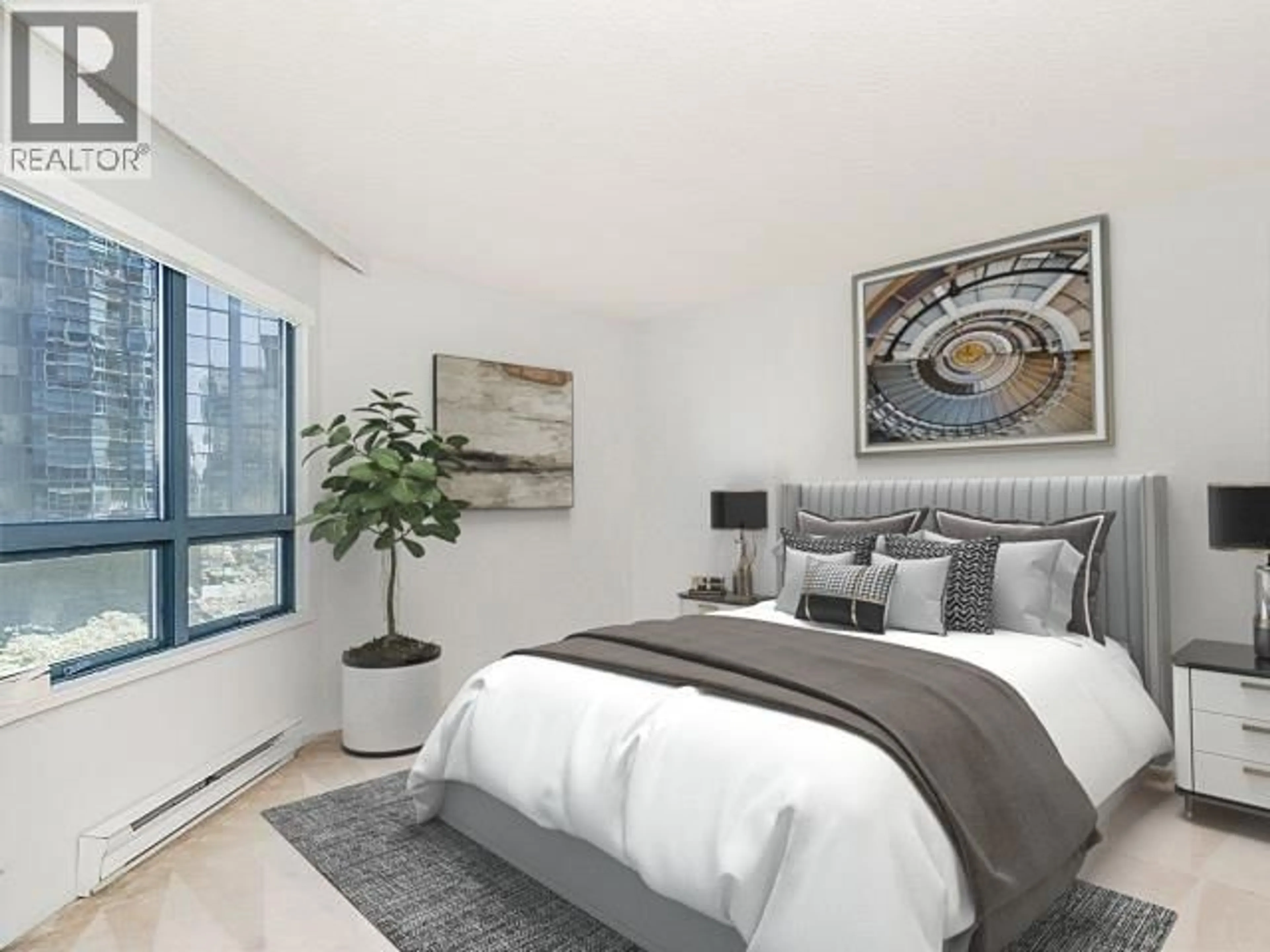 Bedroom with bed, unknown for 303 - 1415 GEORGIA STREET, Vancouver British Columbia V6G3C8