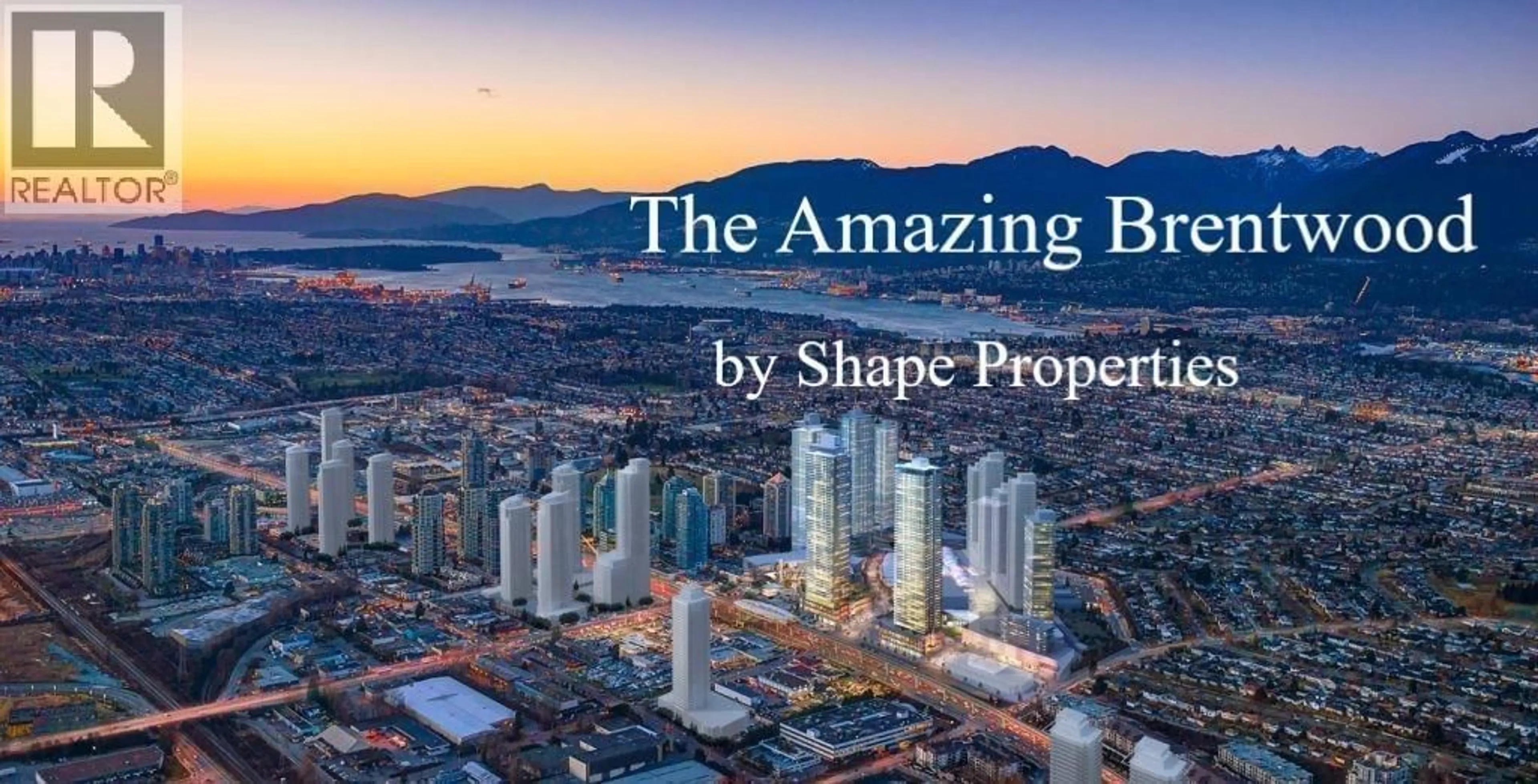 A pic from outside/outdoor area/front of a property/back of a property/a pic from drone, city buildings view from balcony for 2111 - 4650 BRENTWOOD BOULEVARD, Burnaby British Columbia V5C0M3