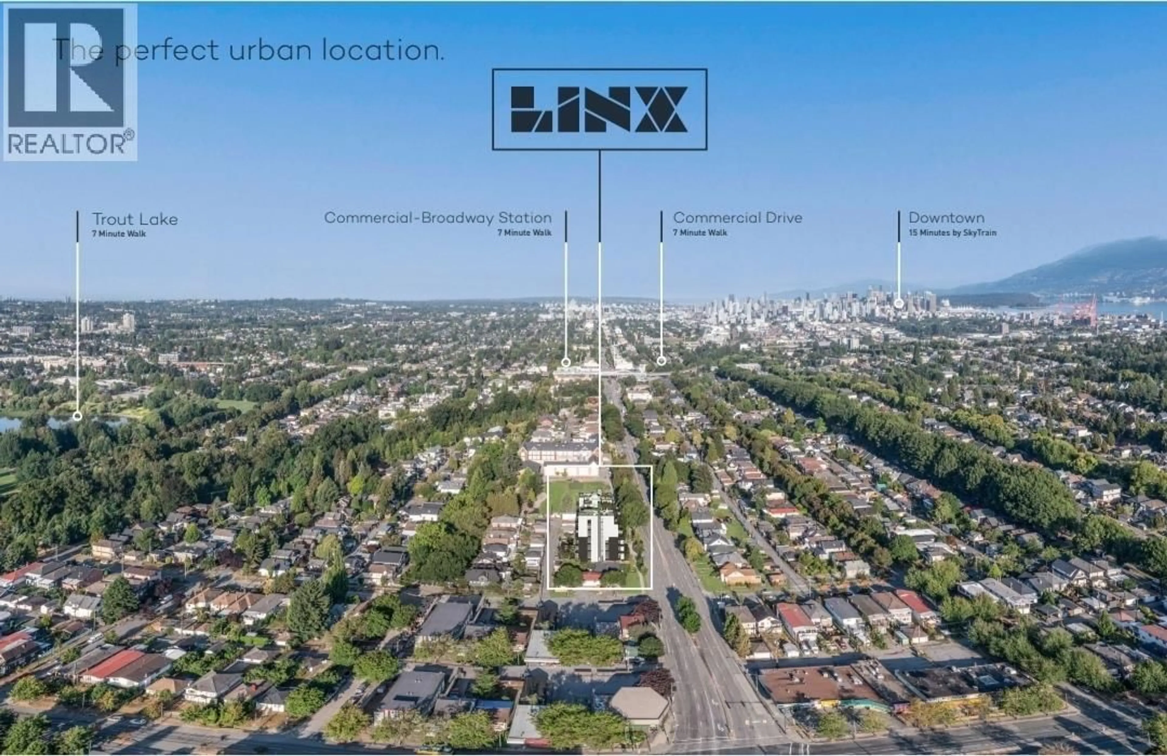 A pic from outside/outdoor area/front of a property/back of a property/a pic from drone, building for 506 - 2268 E BROADWAY, Vancouver British Columbia V5N1W9