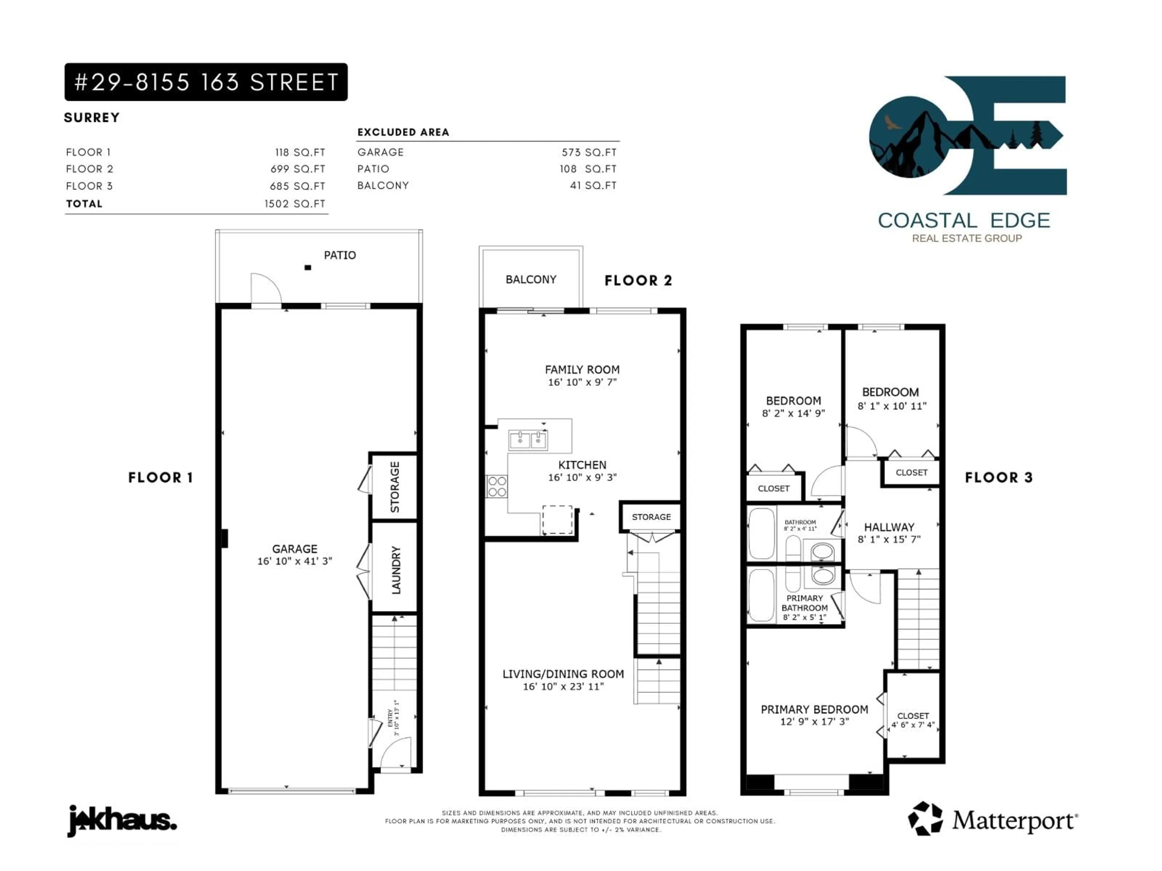 Floor plan for 29 - 8155 164, Surrey British Columbia V4N0P8