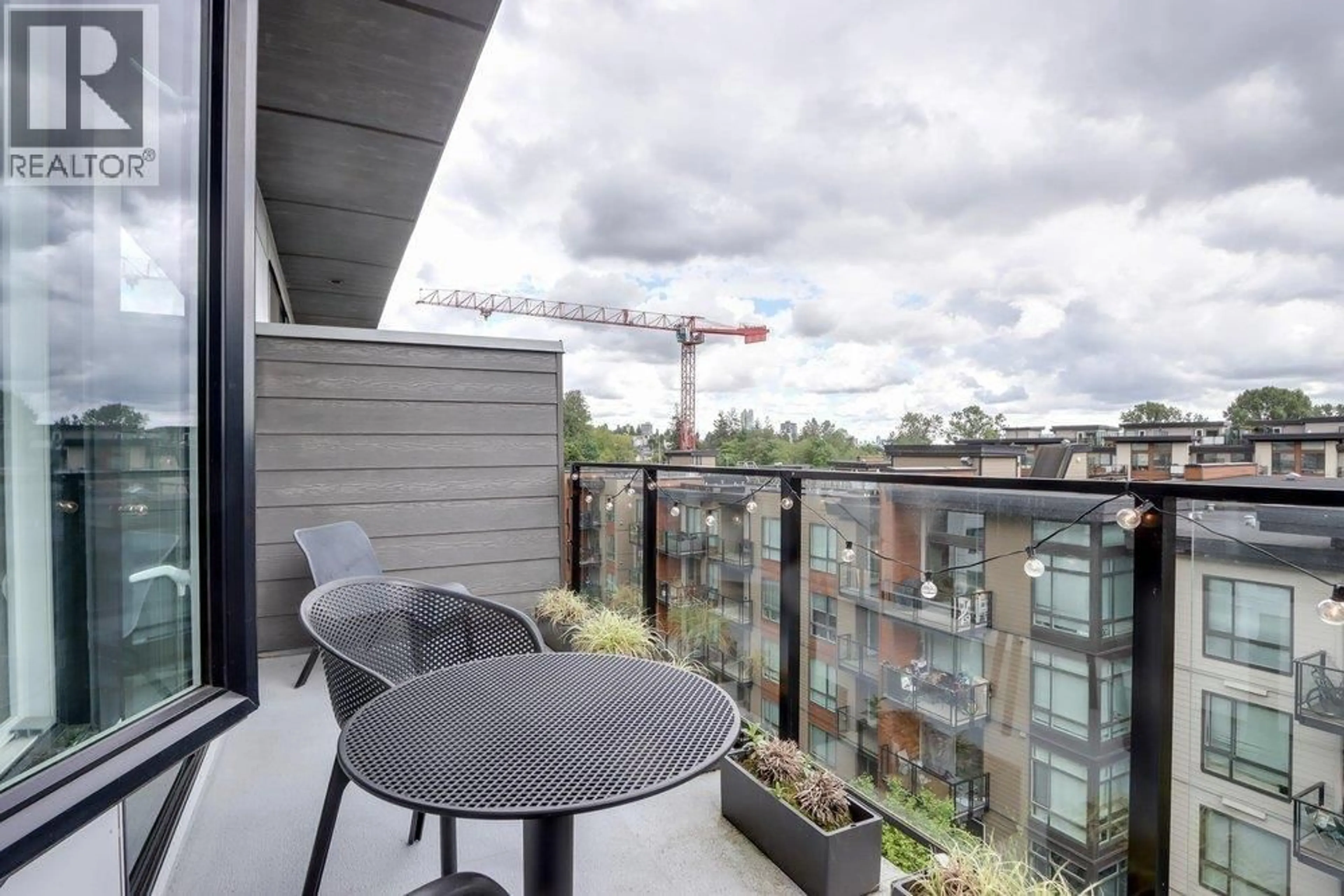 Balcony in the apartment, city buildings view from balcony for 725 MARINE DRIVE, North Vancouver British Columbia V7M0G2