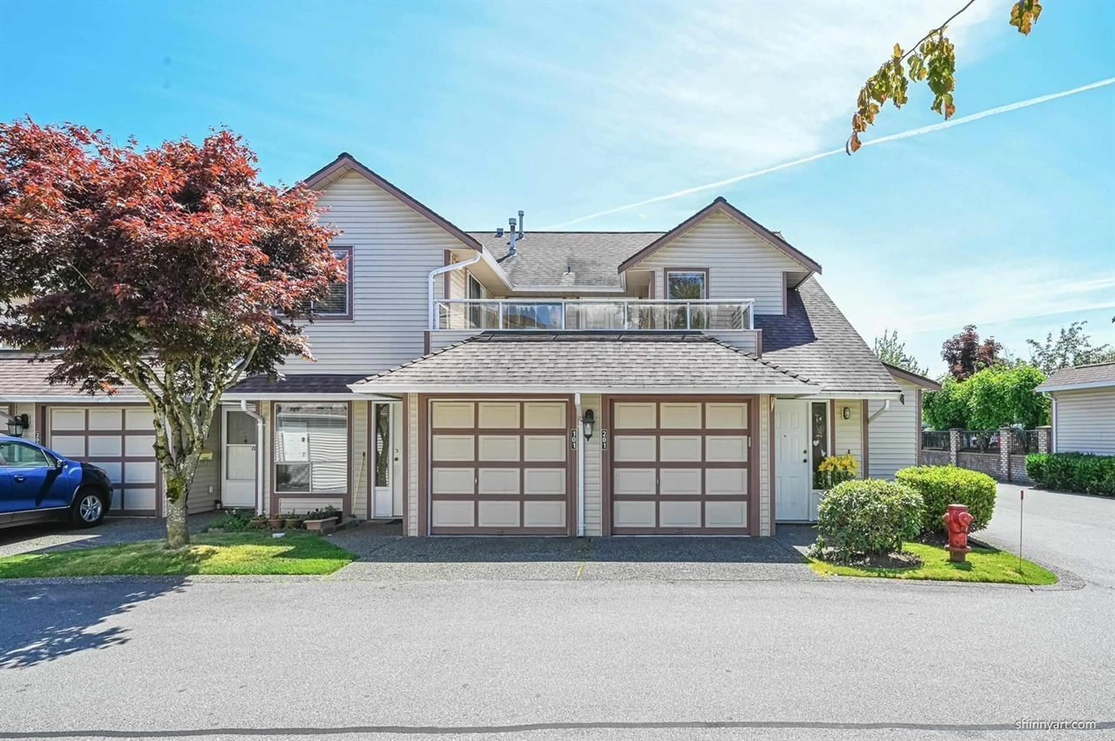 Home with vinyl exterior material, street for 201 - 13725 72A, Surrey British Columbia V3W0S4