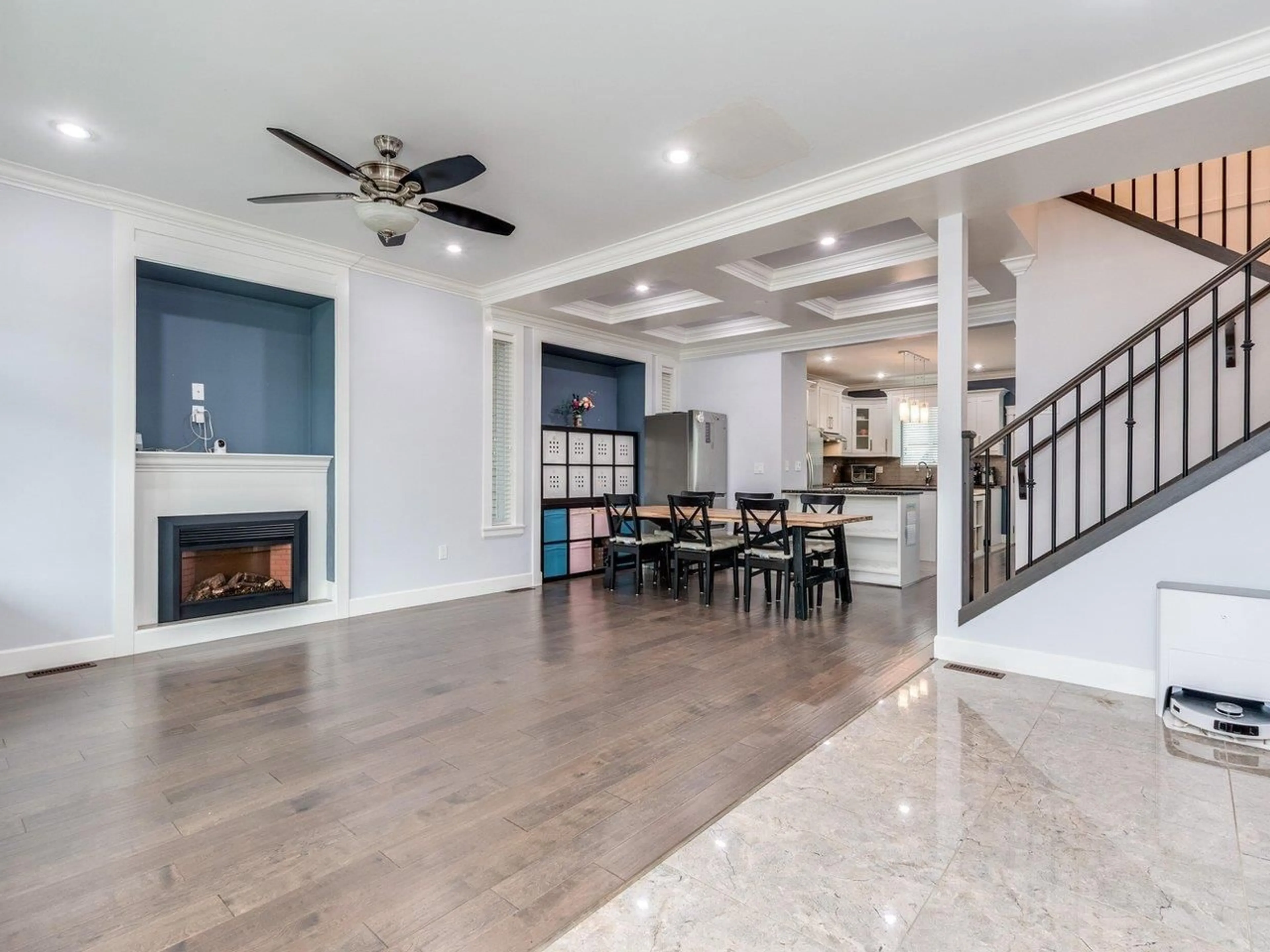 Open concept kitchen, ceramic/tile floor for 7717 211A, Langley British Columbia V2Y0K7