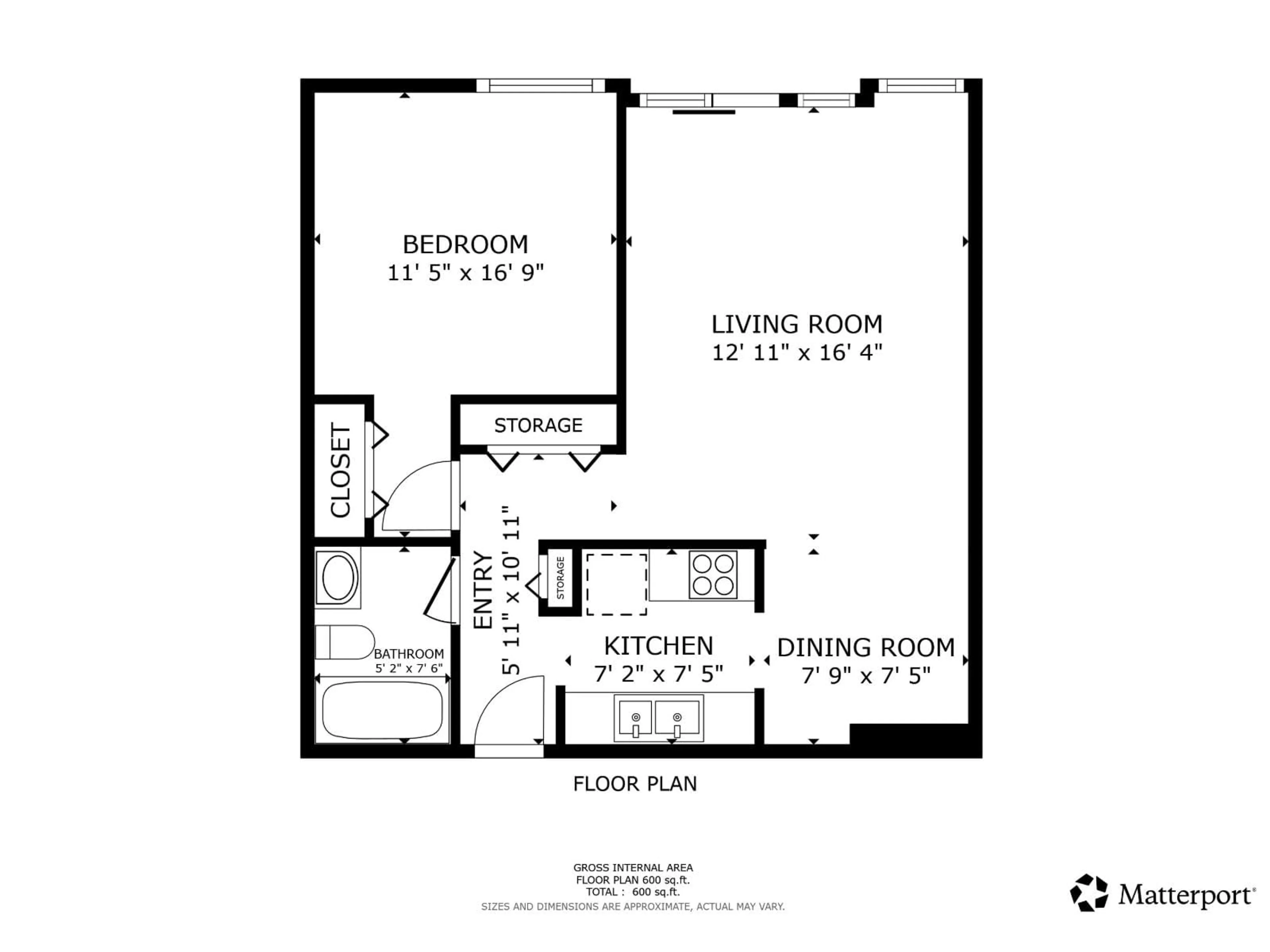 Floor plan for 315 - 1850 SOUTHMERE, Surrey British Columbia V4A6Y6