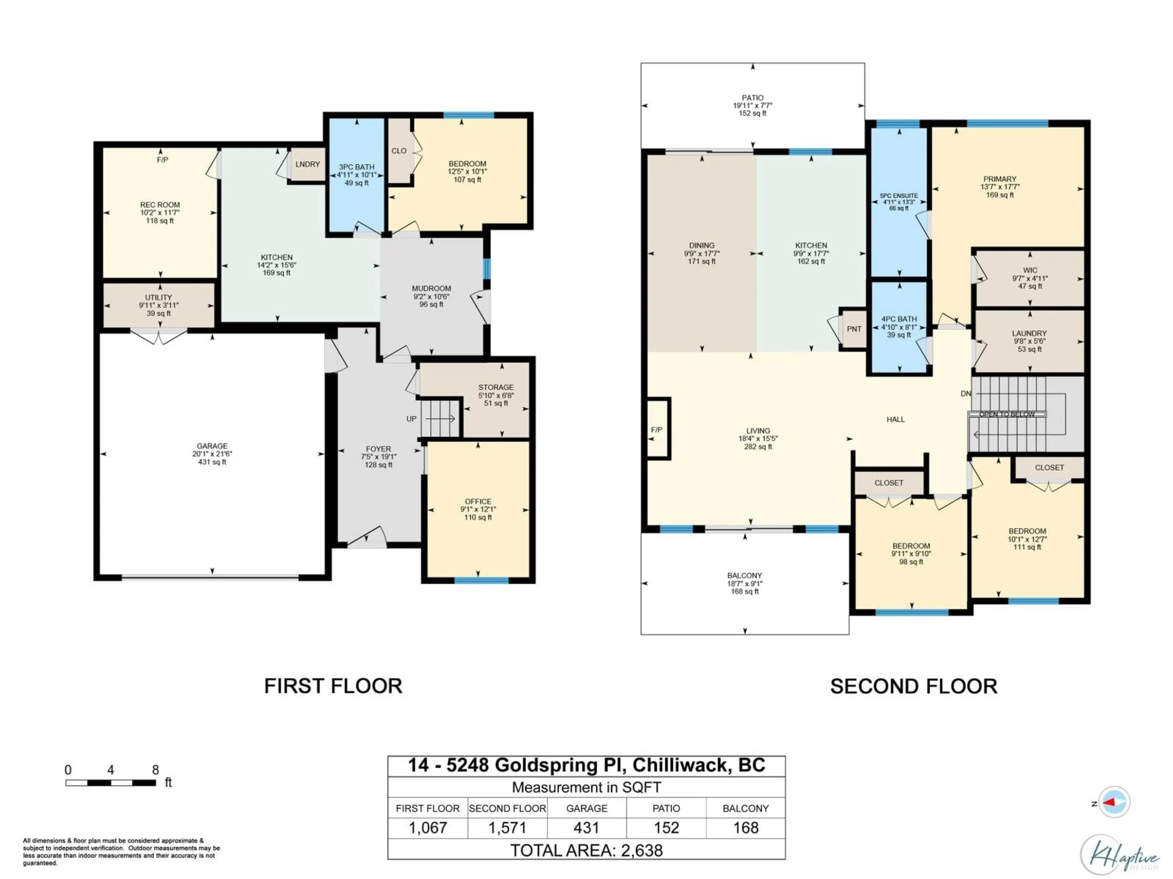 Floor plan for 14 - 5248 GOLDSPRING PLACE, Chilliwack British Columbia V2R5S5