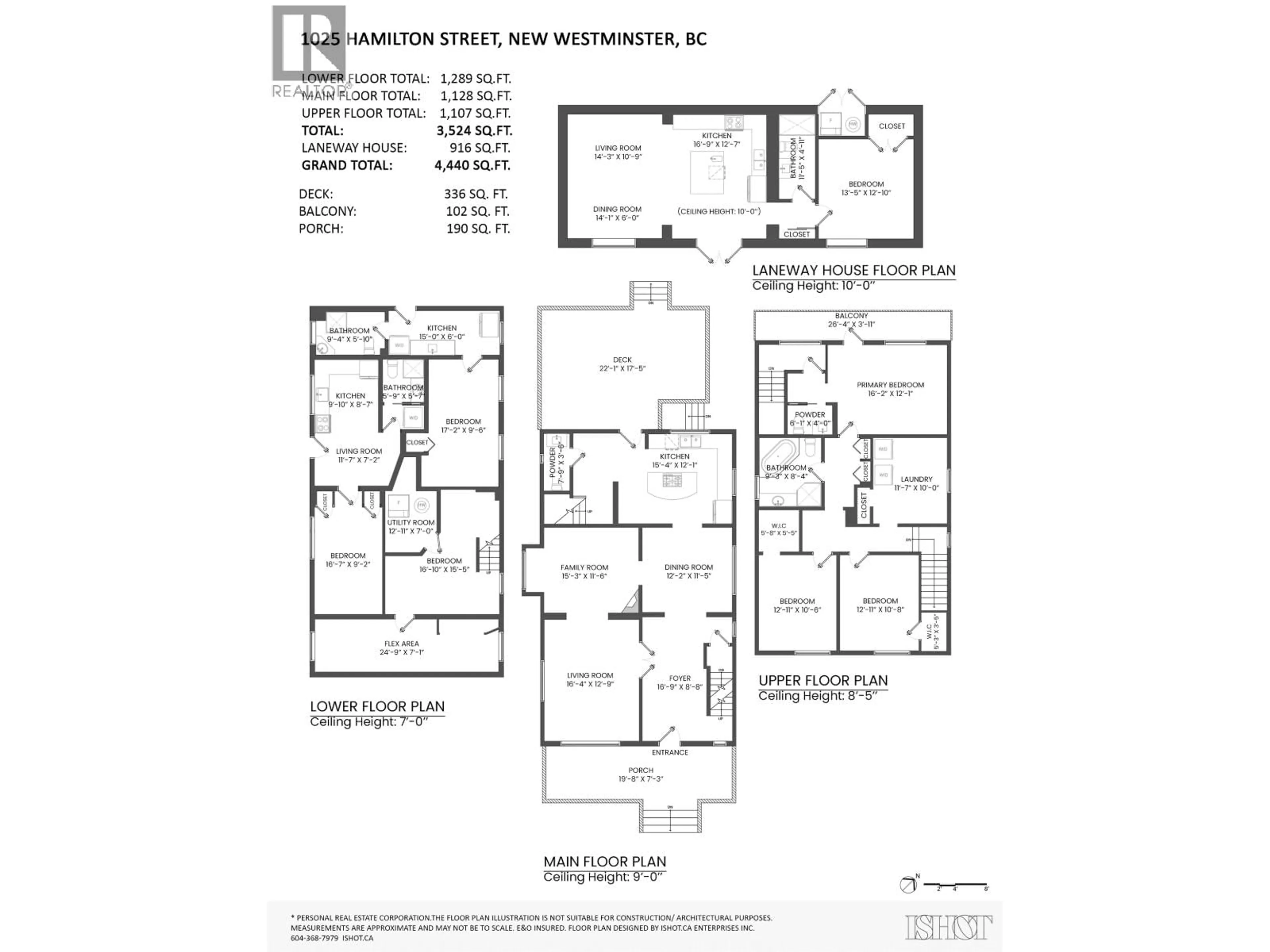 Floor plan for 1025 HAMILTON STREET, New Westminster British Columbia V3M2M8
