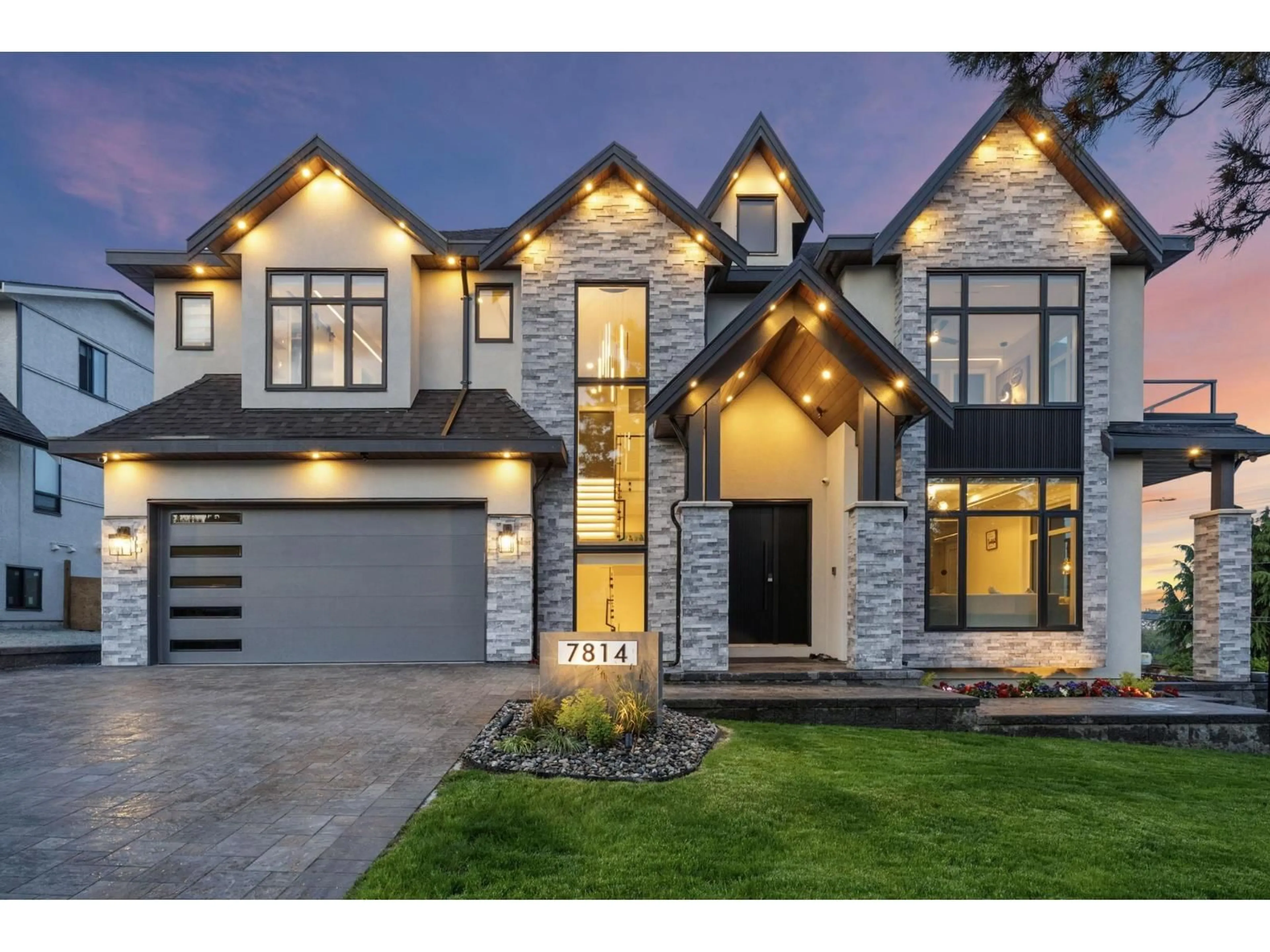 Home with brick exterior material, street for 7814 167A, Surrey British Columbia V4N0L9