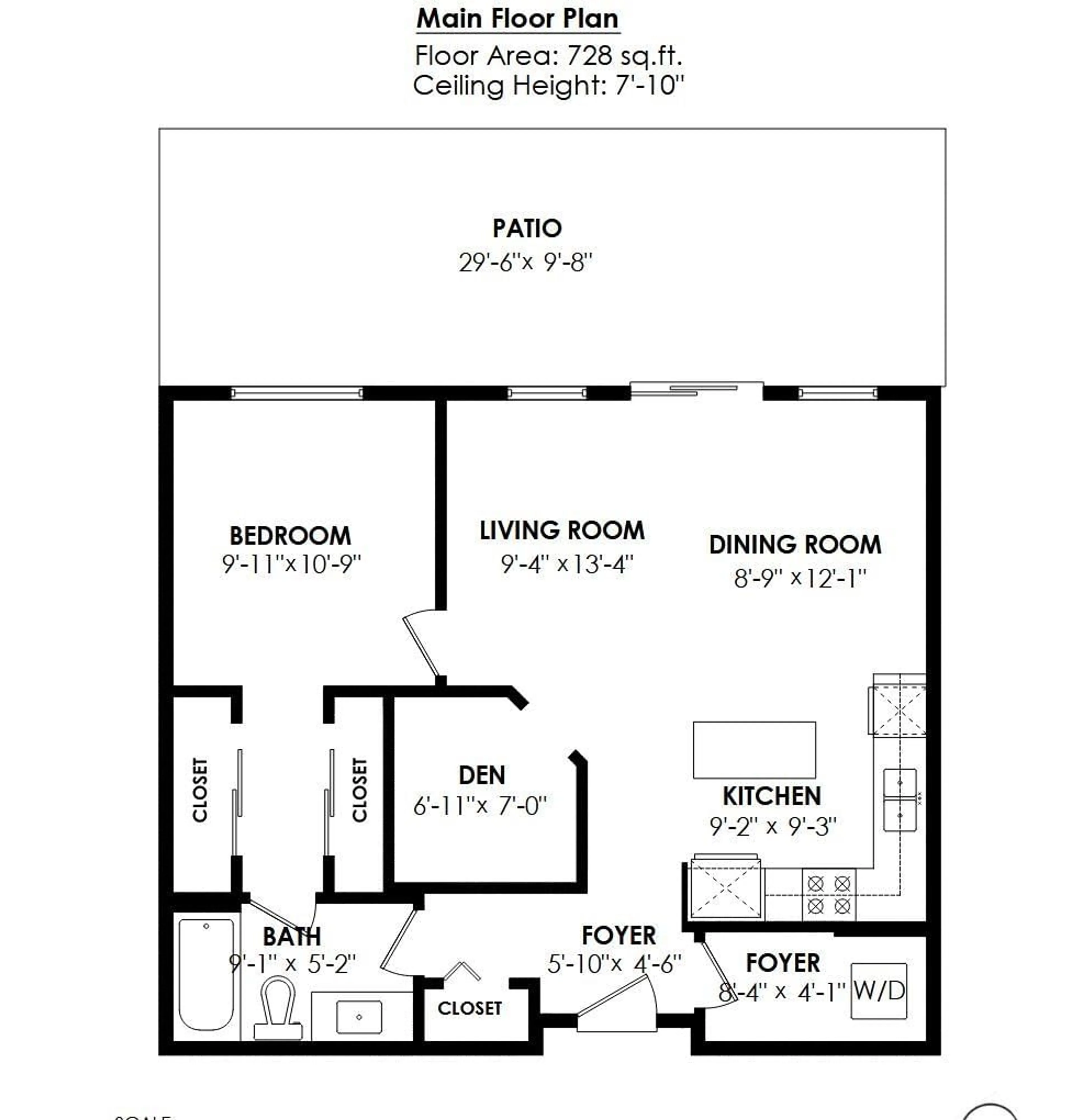 Floor plan for 211 - 15735 CROYDON, Surrey British Columbia V3Z2L5