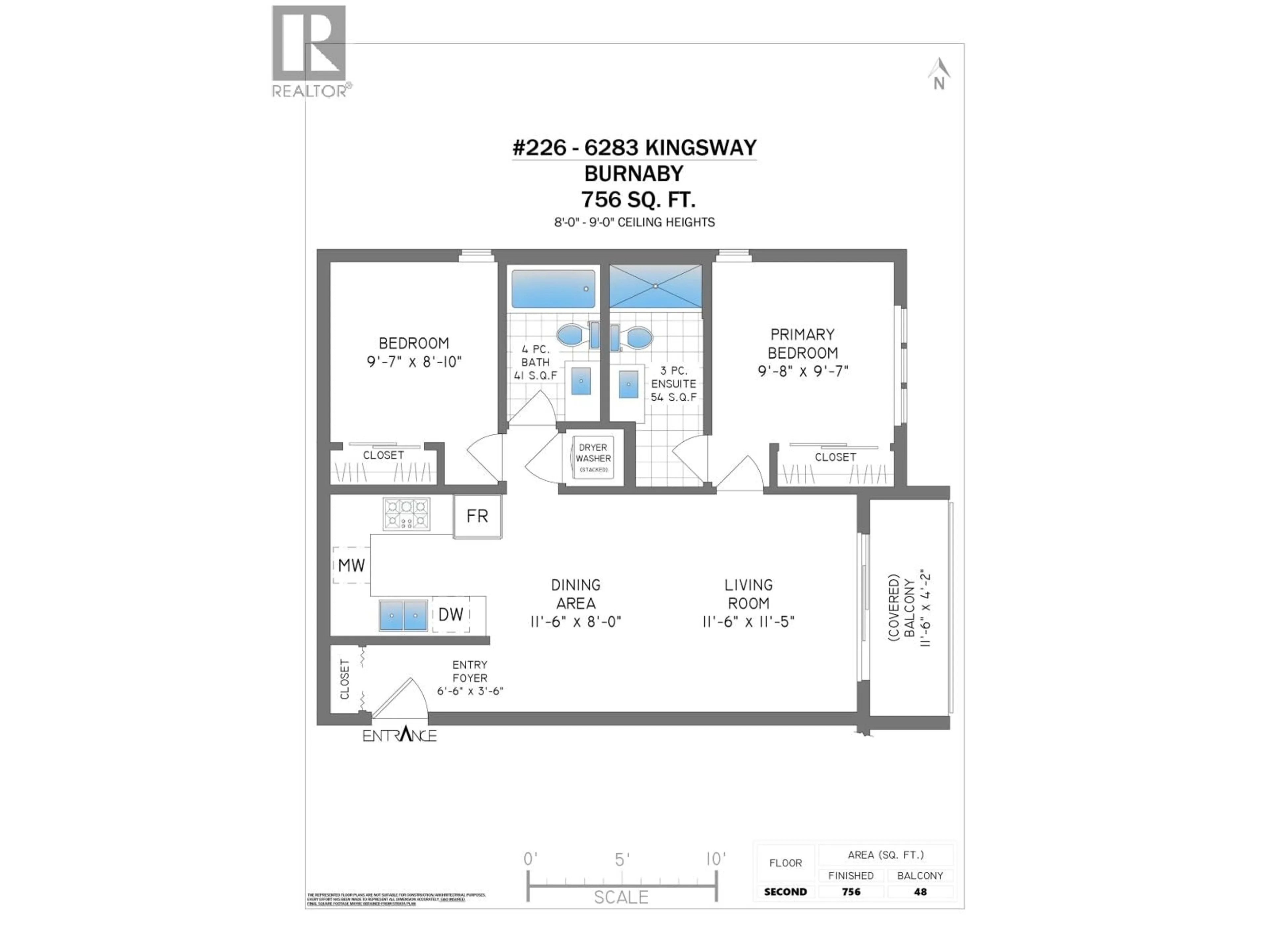Floor plan for 226 - 6283 KINGSWAY AVENUE, Burnaby British Columbia V5J0H3