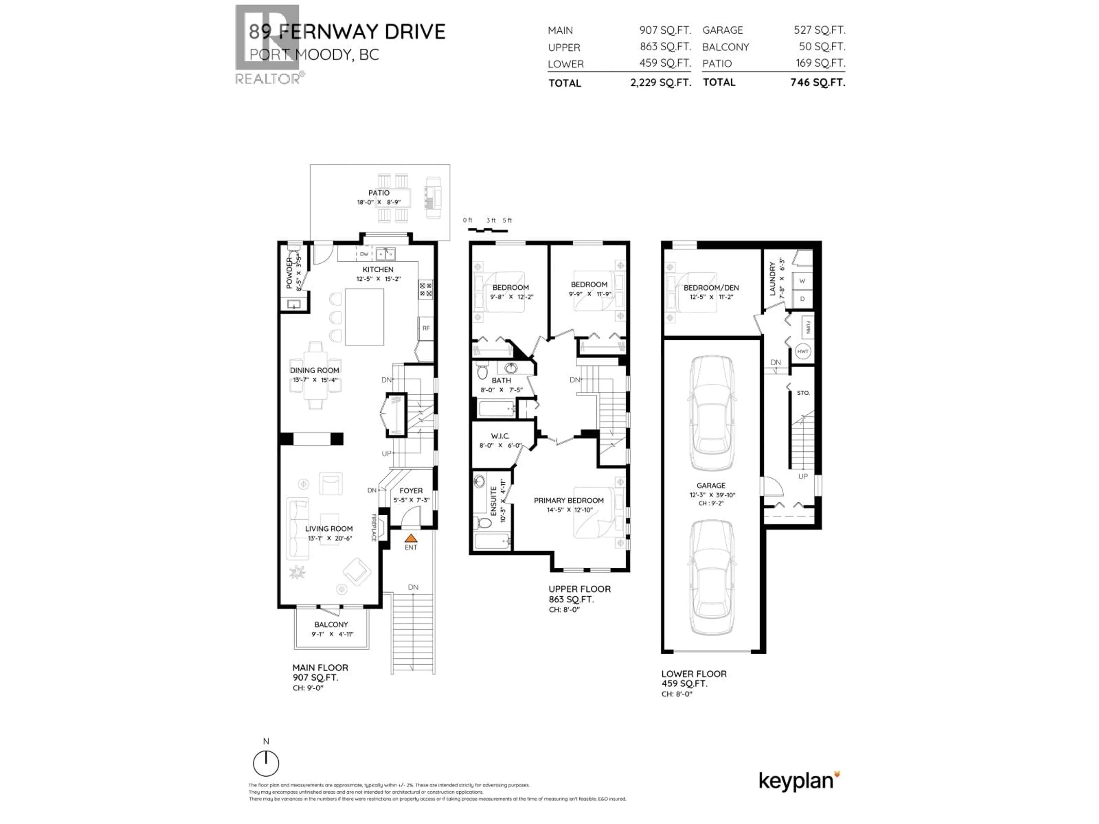 Floor plan for 89 FERNWAY DRIVE, Port Moody British Columbia V3H5K5