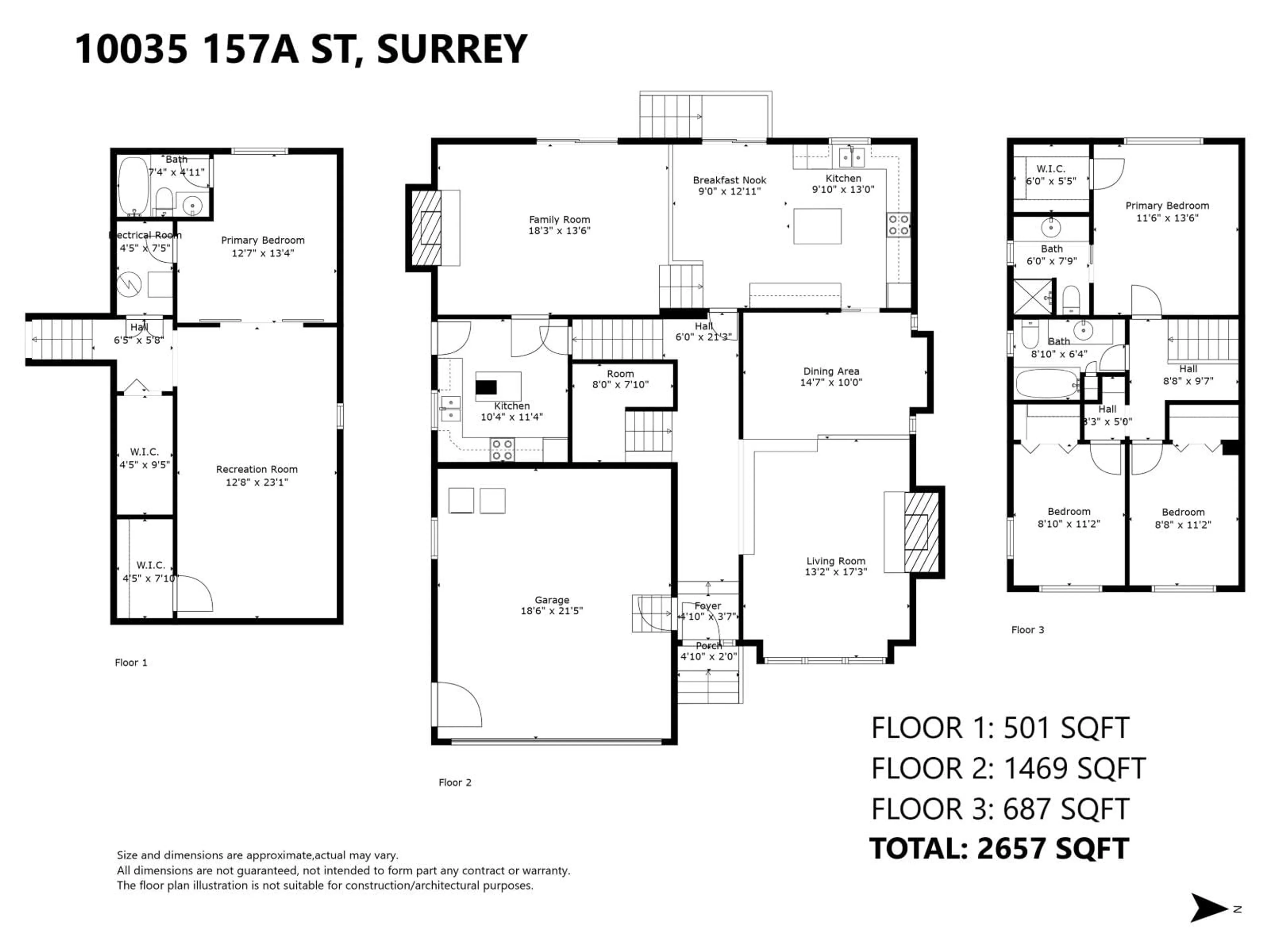 Floor plan for 10035 157A, Surrey British Columbia V4N2R5