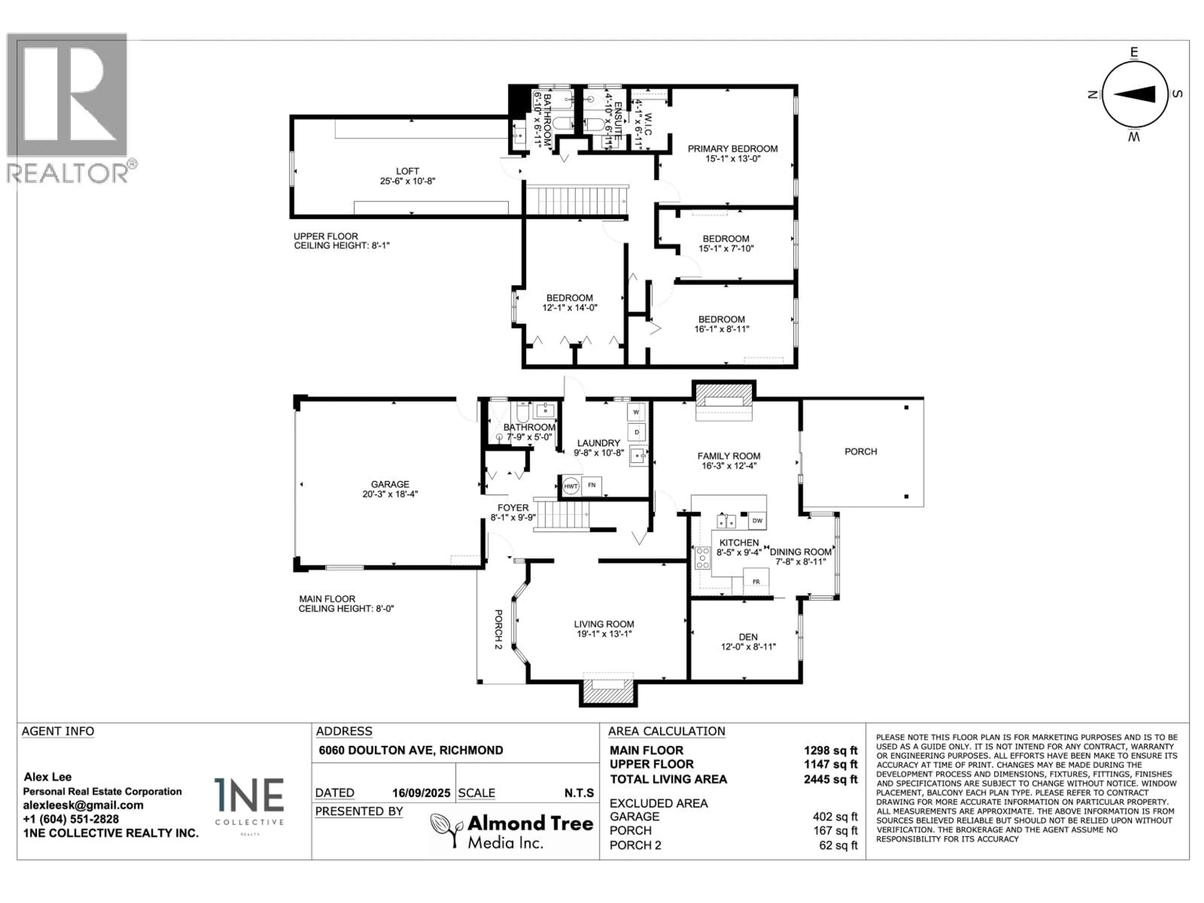 Floor plan for 6060 DOULTON AVENUE, Richmond British Columbia V7C4Y4