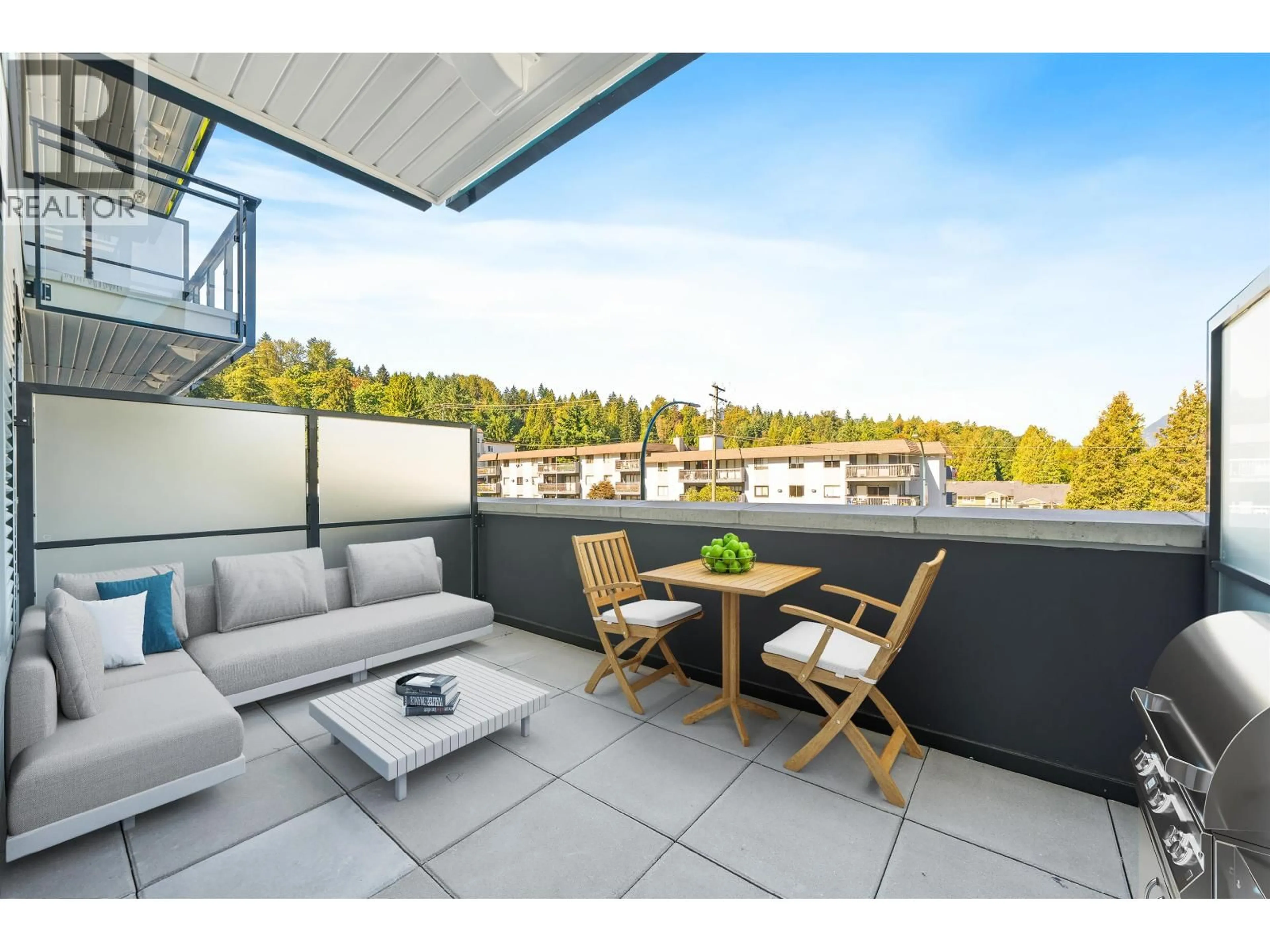 Balcony in the apartment, water/lake/river/ocean view for 212 - 2015 ST. JOHNS STREET, Port Moody British Columbia V3H0N5