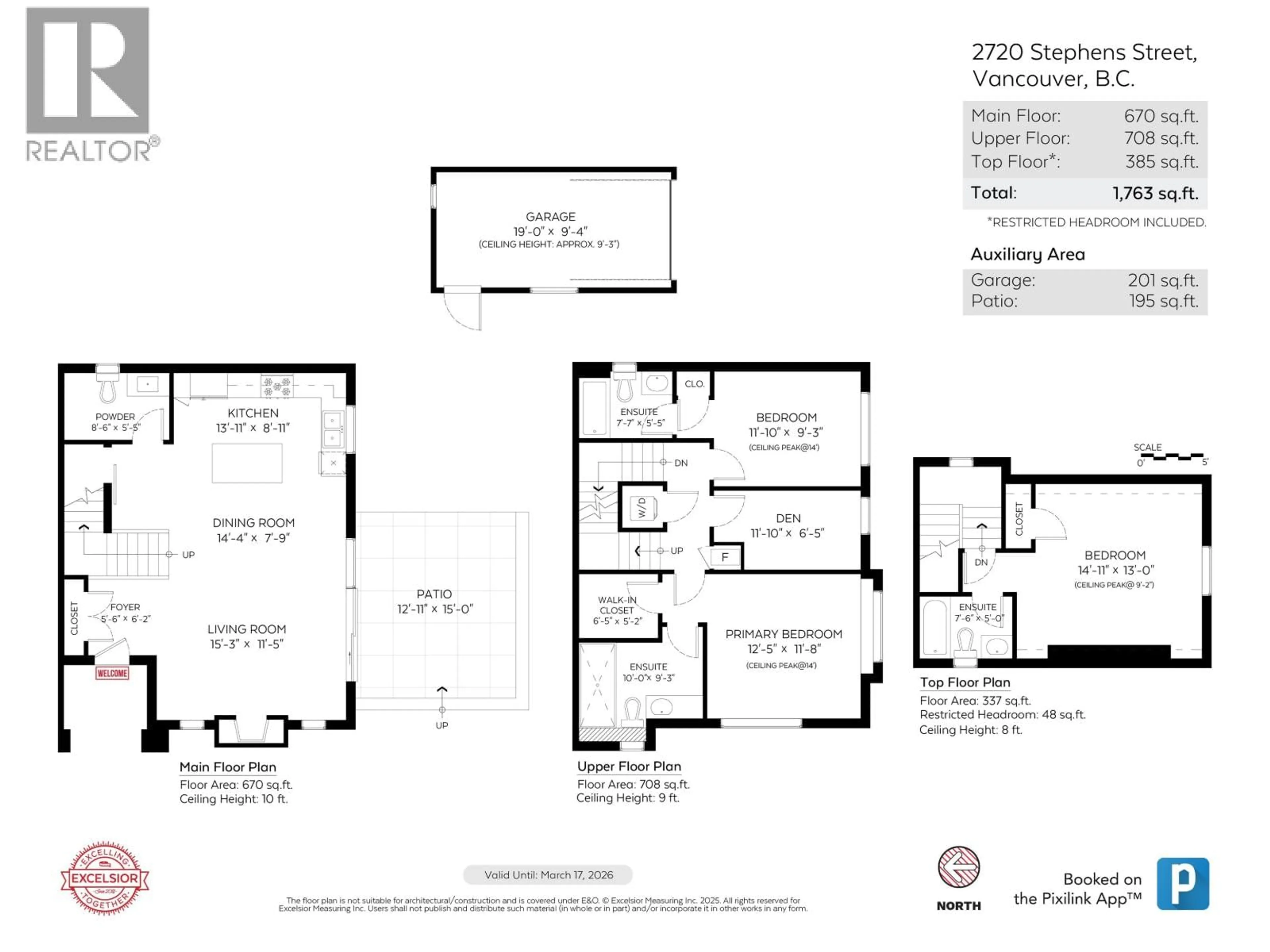 Floor plan for 2720 STEPHENS STREET, Vancouver British Columbia V6K0C8