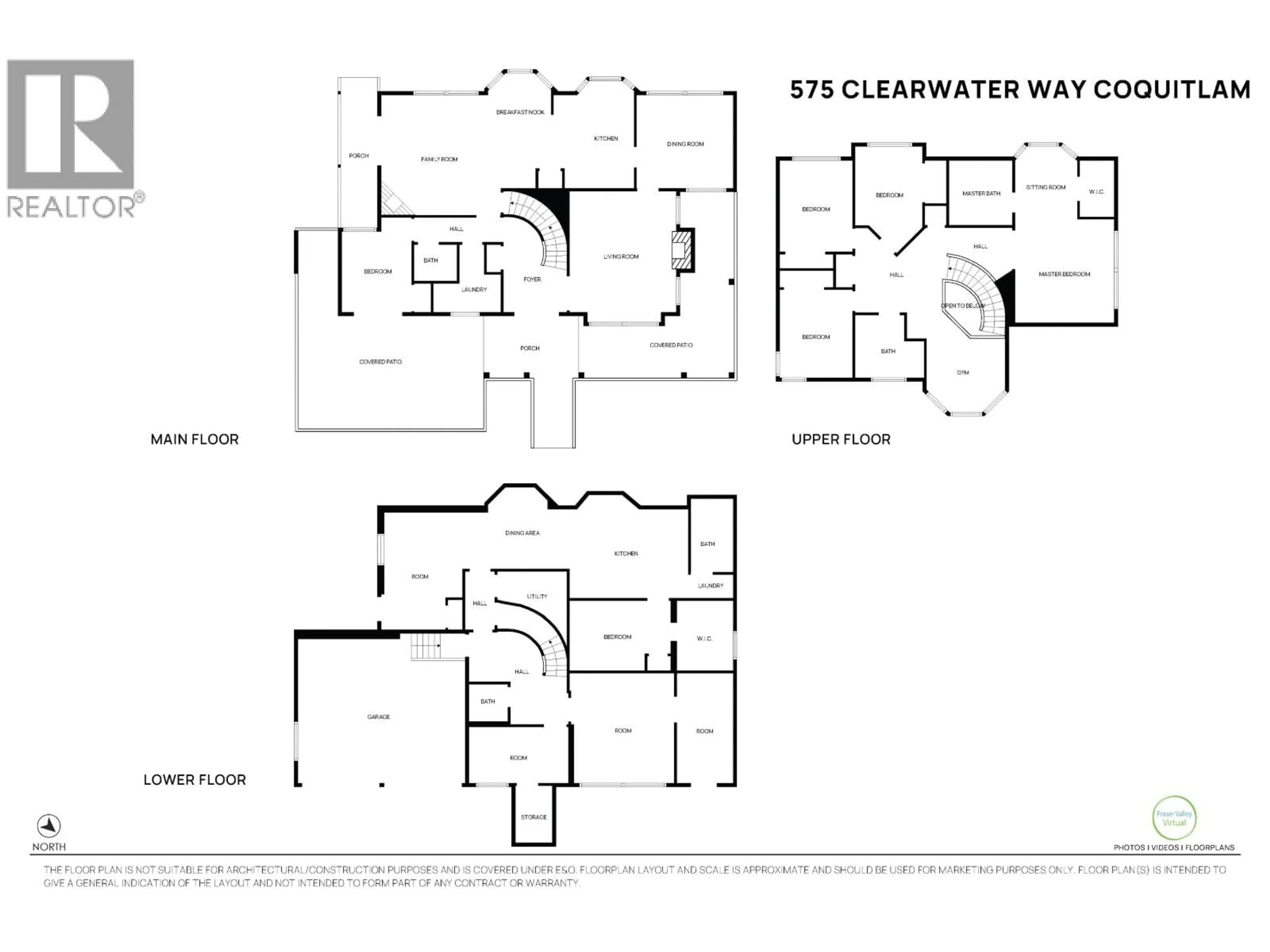 Floor plan for 575 CLEARWATER WAY, Coquitlam British Columbia V3C5W5