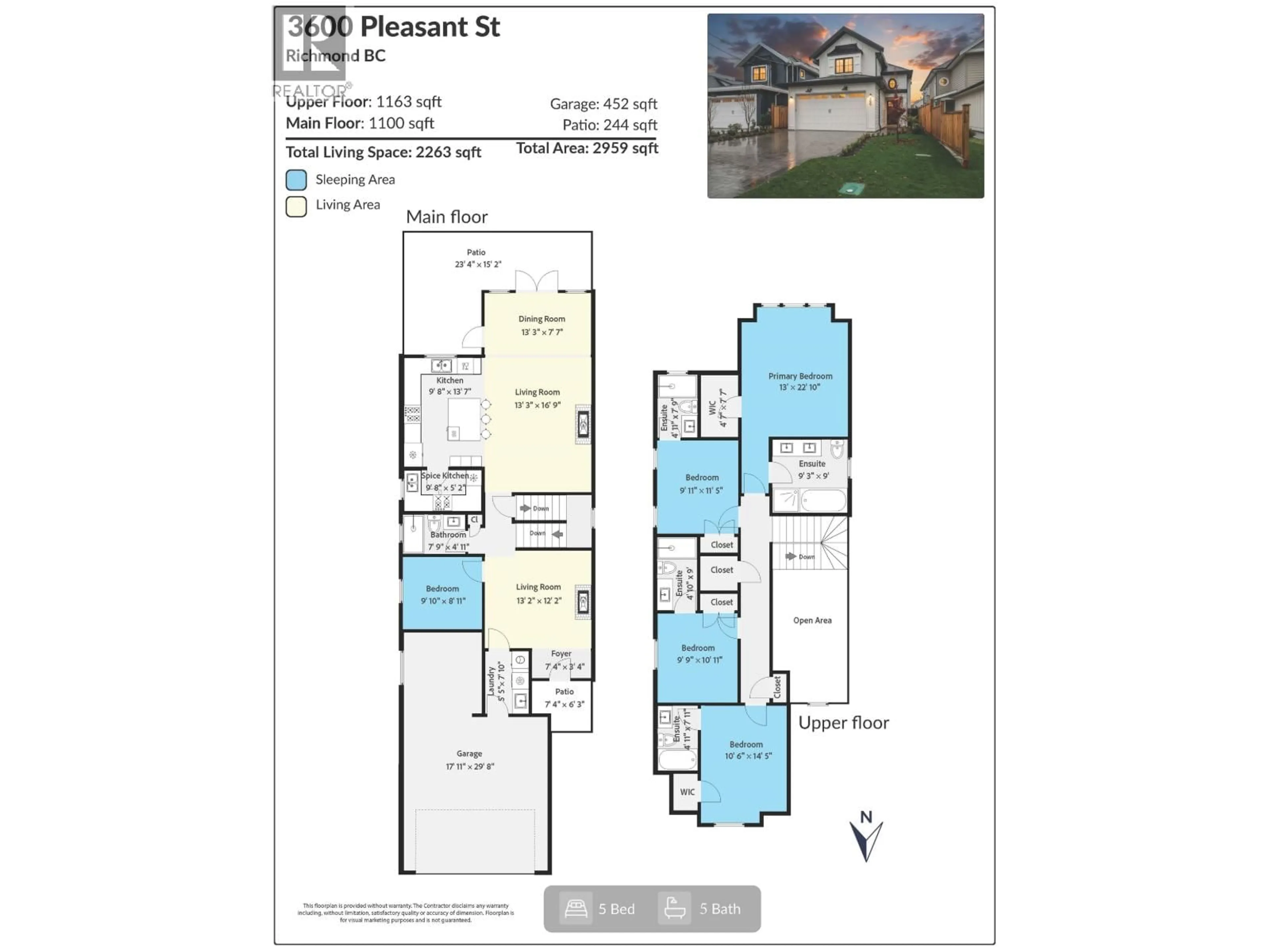 Floor plan for 3600 PLEASANT STREET, Richmond British Columbia V7E2P8