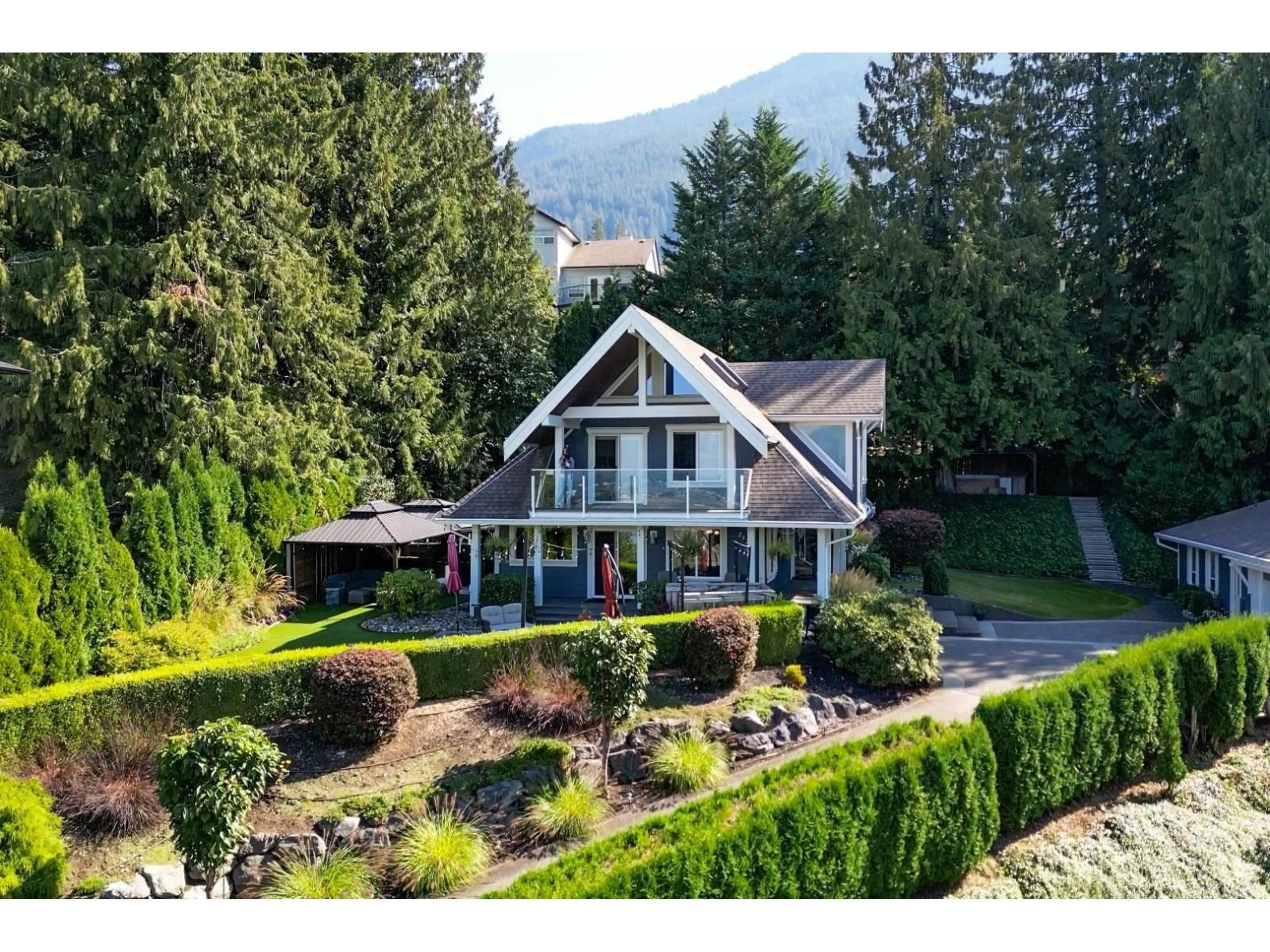 A pic from outside/outdoor area/front of a property/back of a property/a pic from drone, mountain view for 7329 MARBLE HILL ROAD, Chilliwack British Columbia V4Z1J5