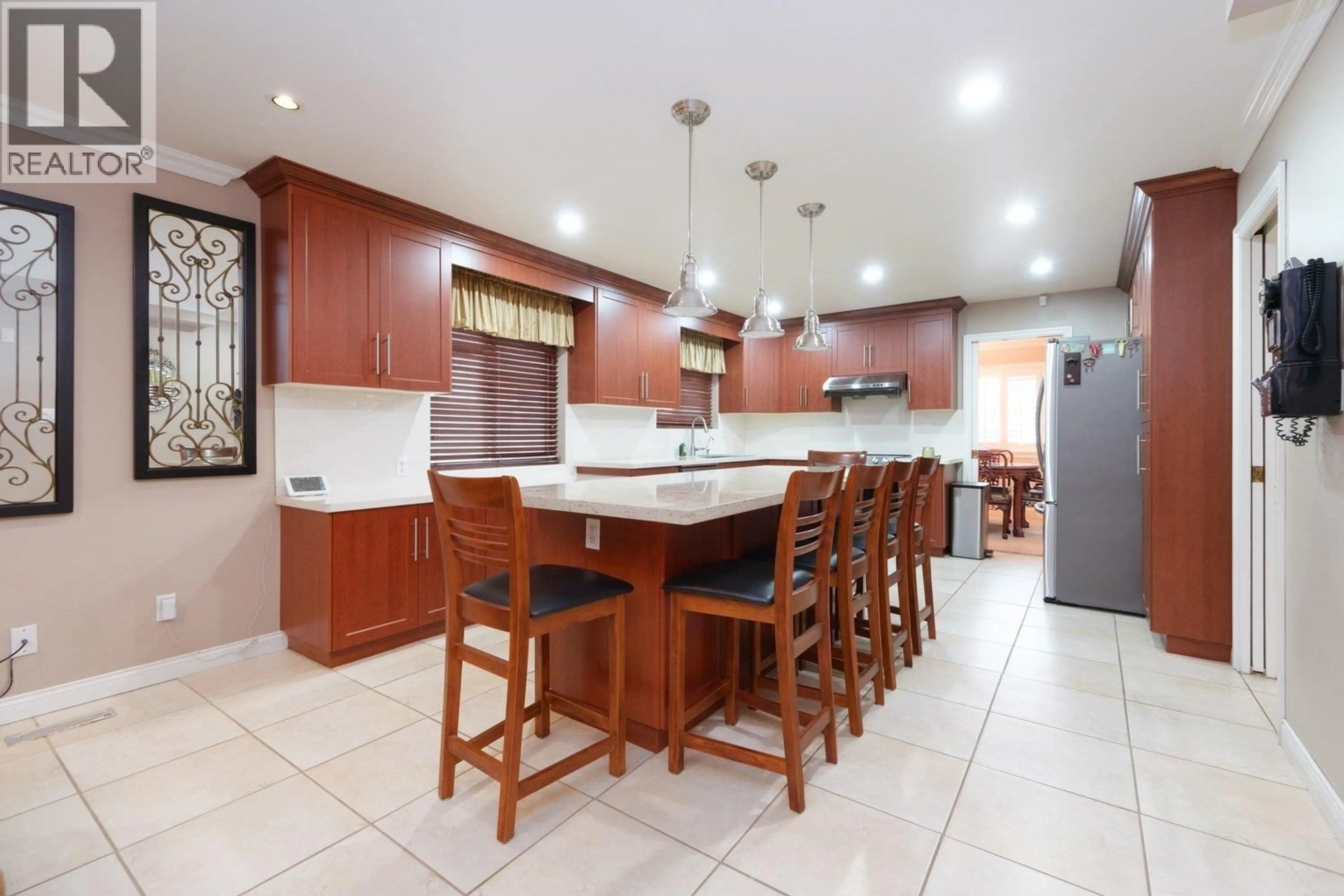 Open concept kitchen, ceramic/tile floor for 10468 TRURO DRIVE, Richmond British Columbia V7E5B4