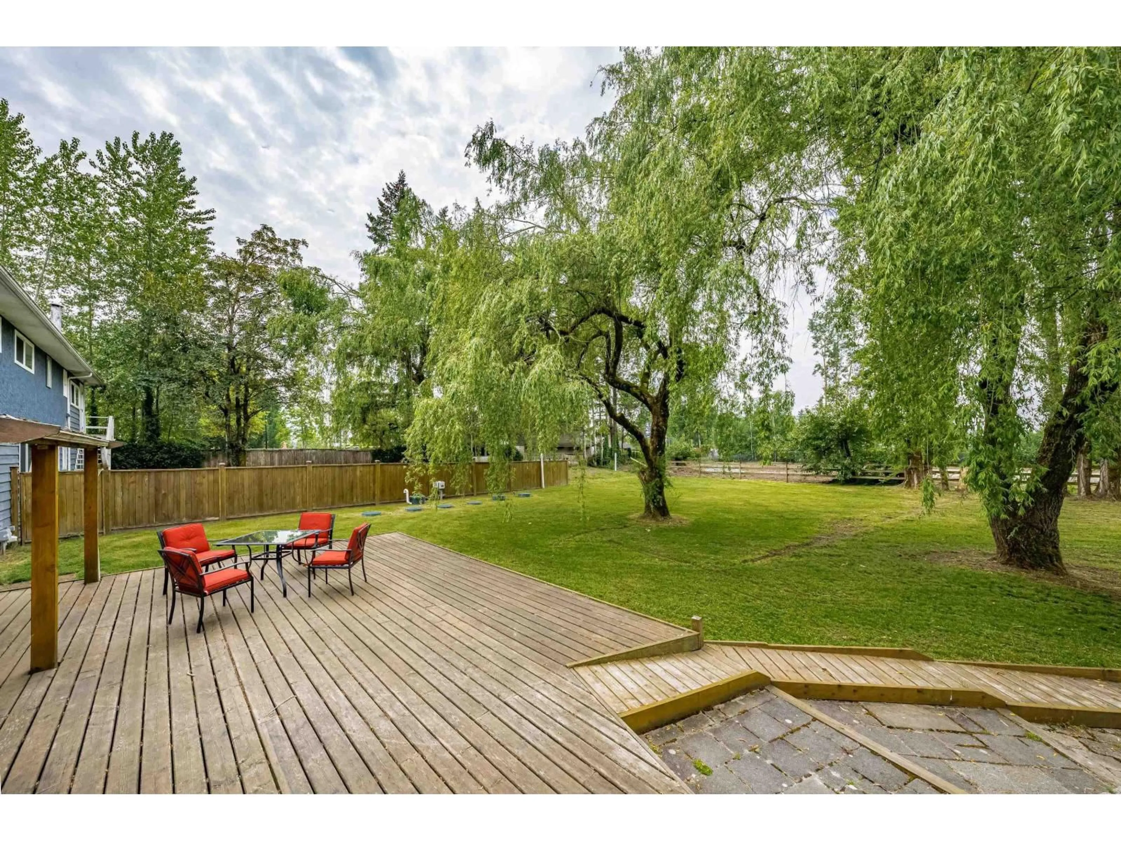 Patio, forest/trees view for 5831 216, Langley British Columbia V2Y2N5