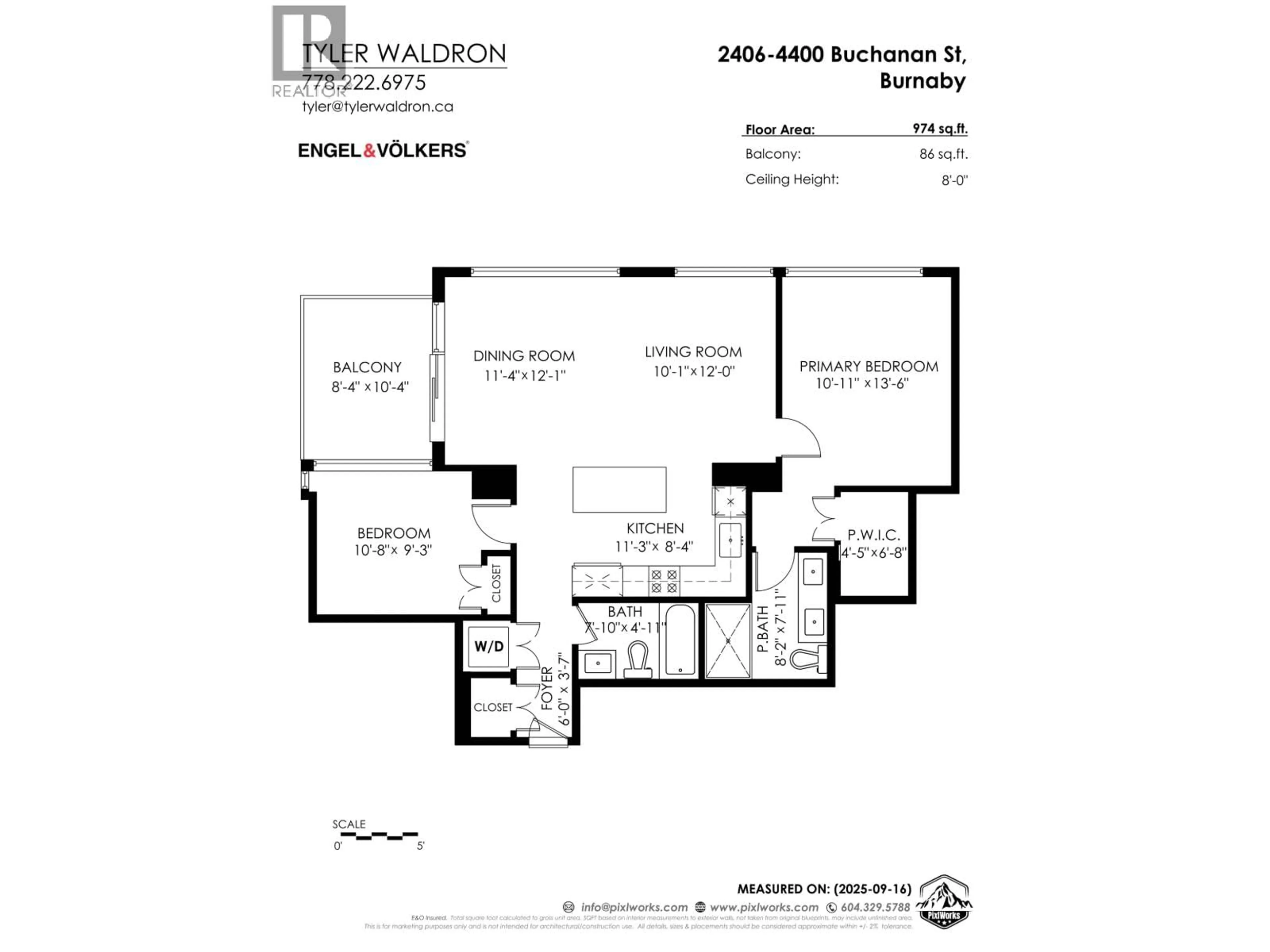 Floor plan for 2406 - 4400 BUCHANAN STREET, Burnaby British Columbia V5C0E3
