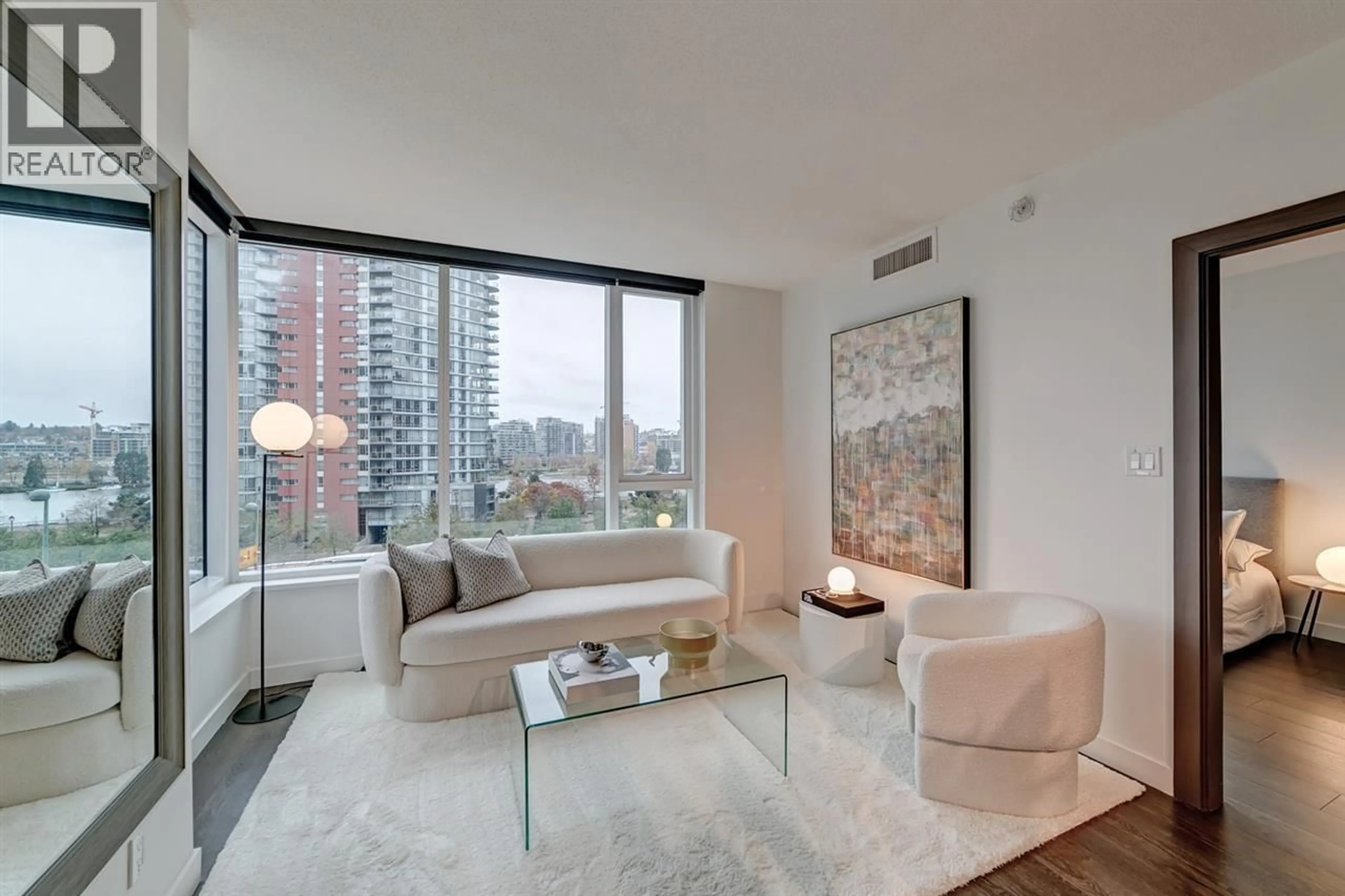 Living room with furniture, unknown for 608 - 68 SMITHE STREET, Vancouver British Columbia V6B0P4