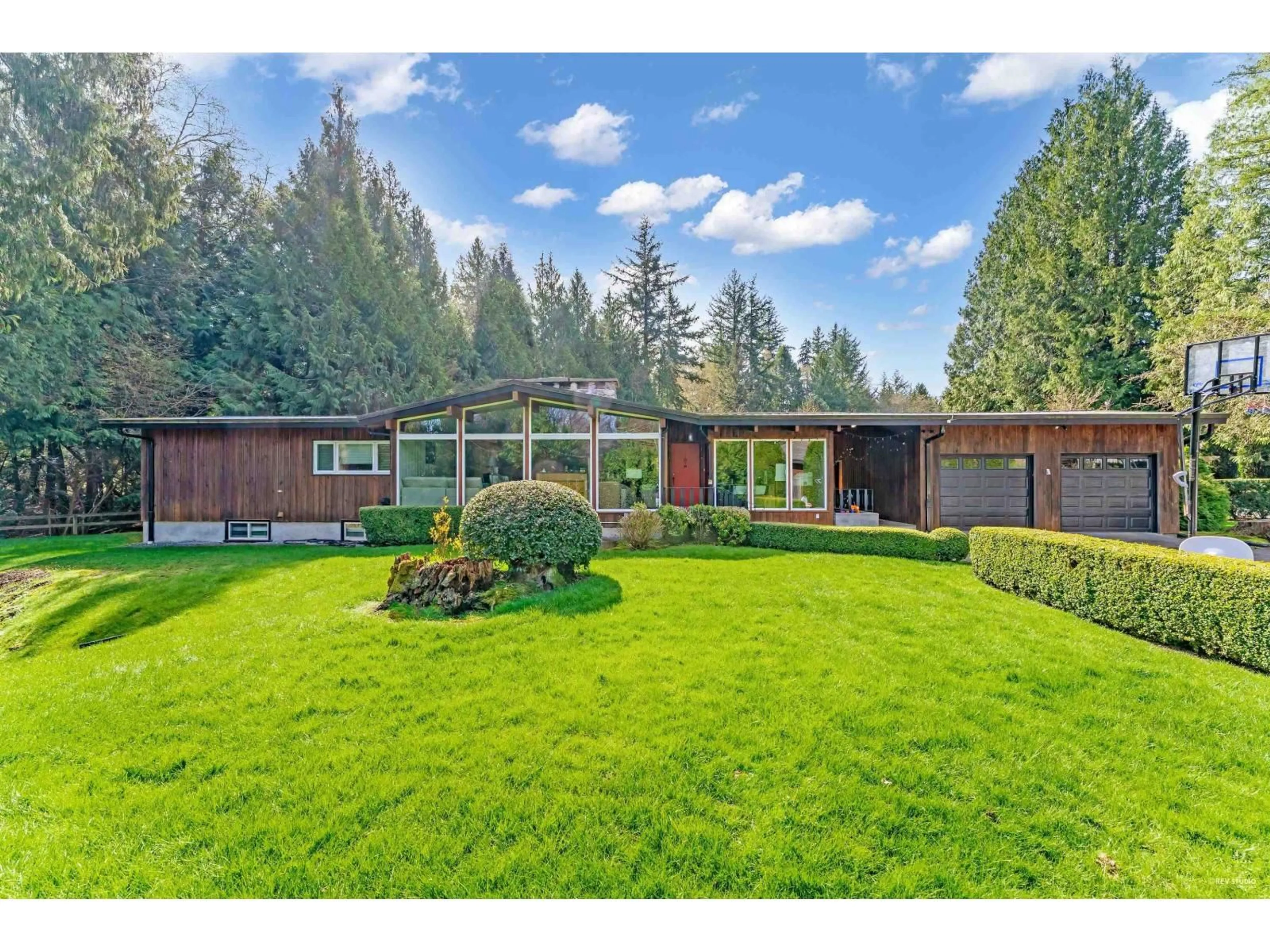A pic from outside/outdoor area/front of a property/back of a property/a pic from drone, forest/trees view for 14243 31A, Surrey British Columbia V4P2J3