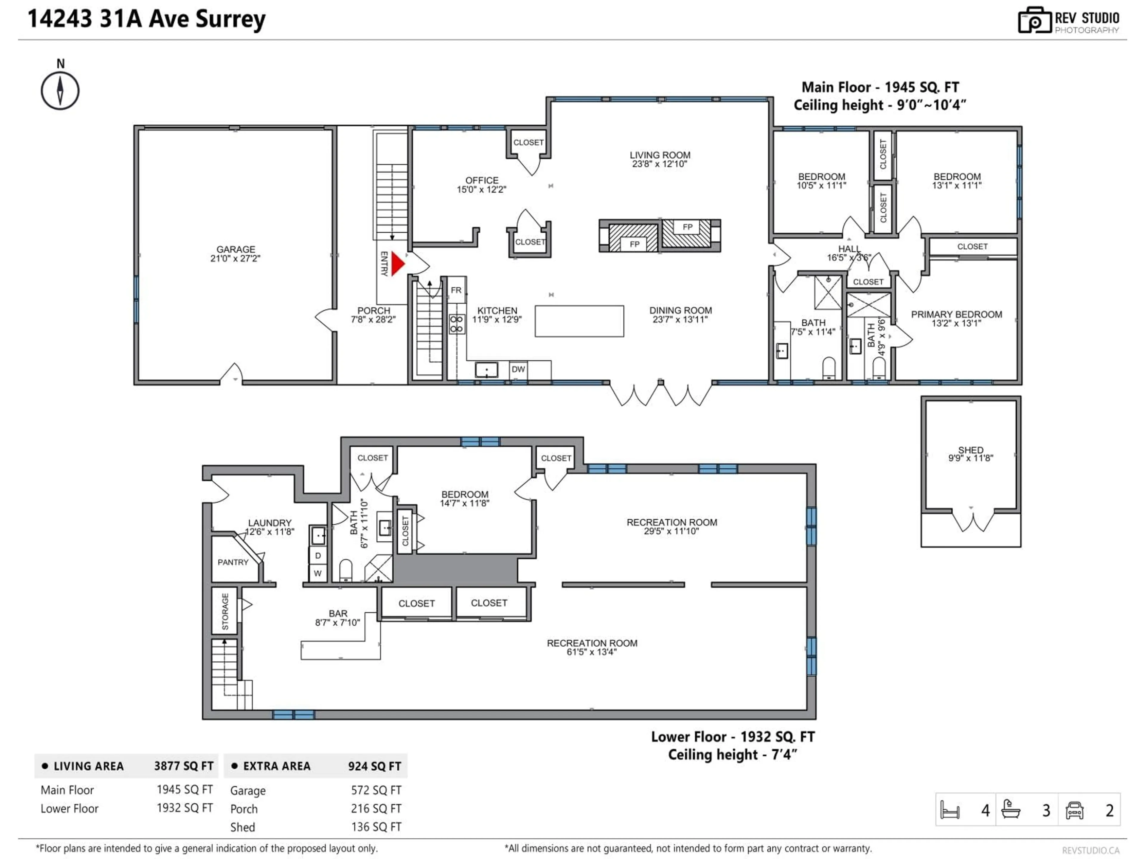 Floor plan for 14243 31A, Surrey British Columbia V4P2J3