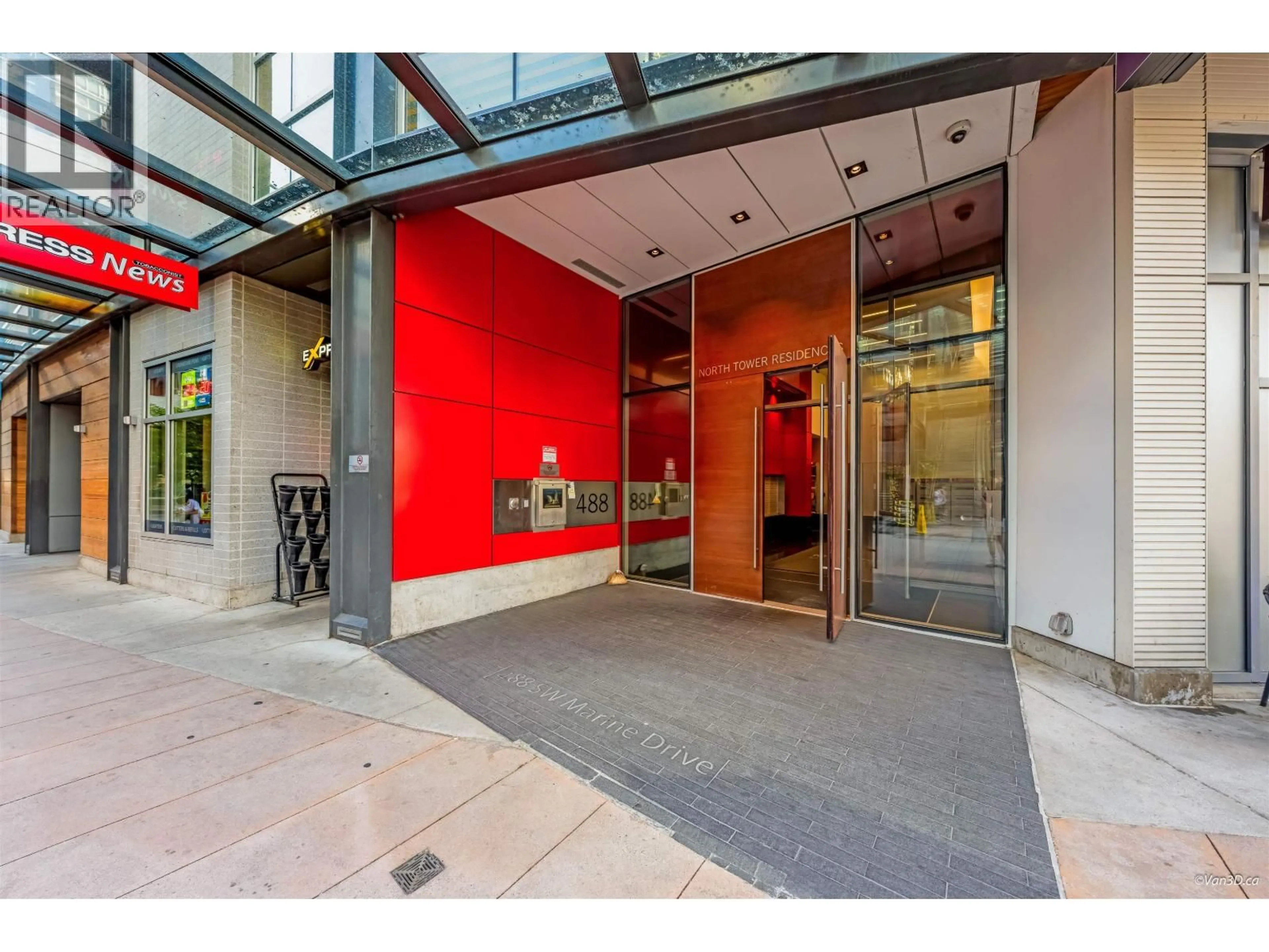 Indoor foyer for 1205 - 488 MARINE DRIVE, Vancouver British Columbia V5X0C6
