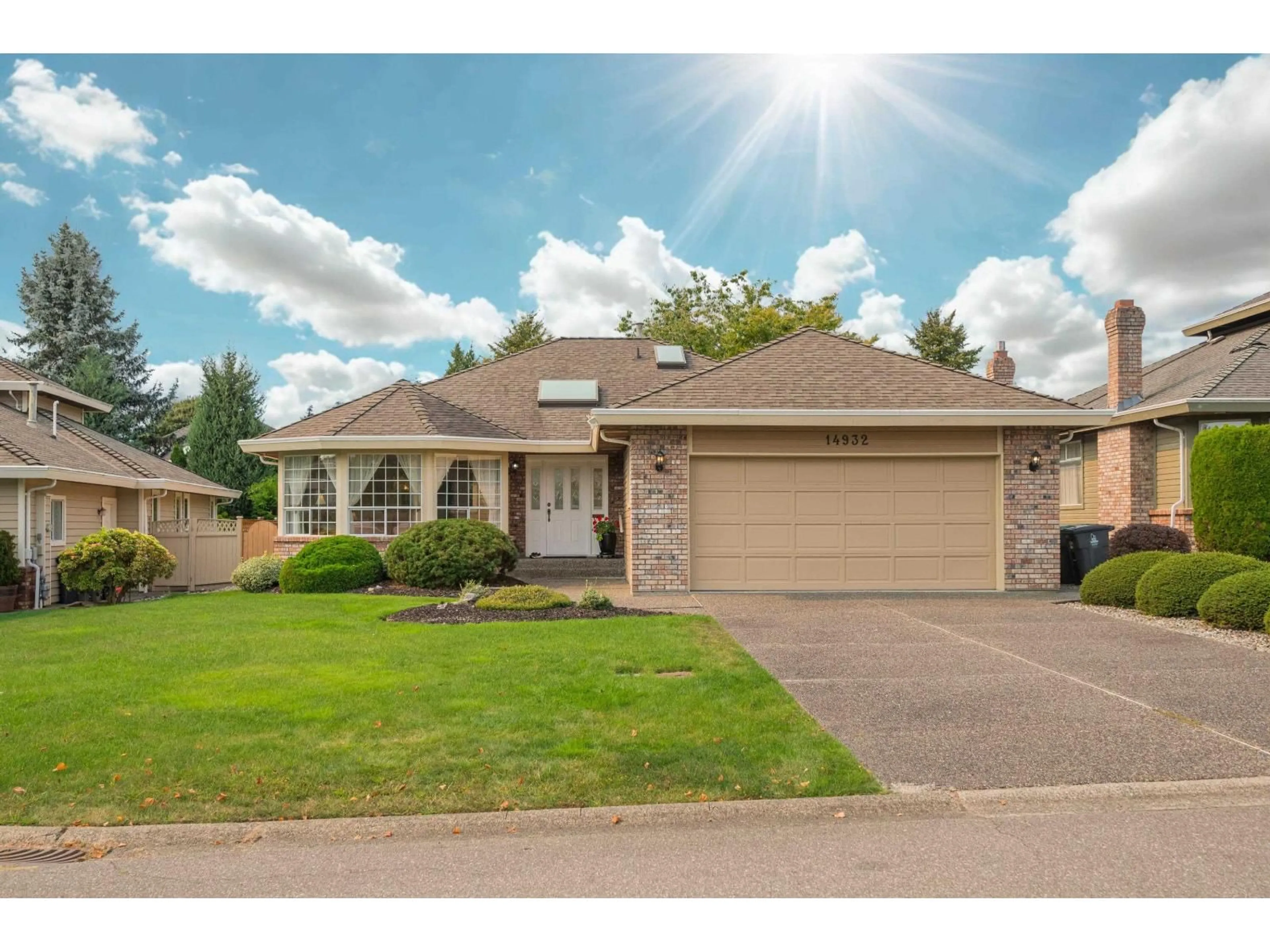 Home with brick exterior material, street for 14932 21B, Surrey British Columbia V4A8Z7