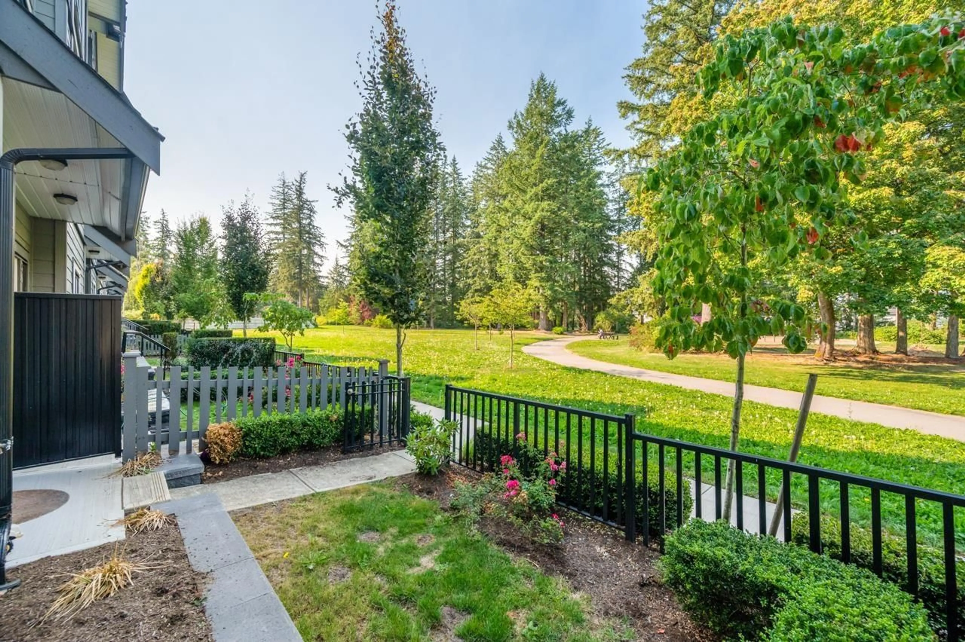 Patio, forest/trees view for 39 - 16760 25, Surrey British Columbia V3Z0W4