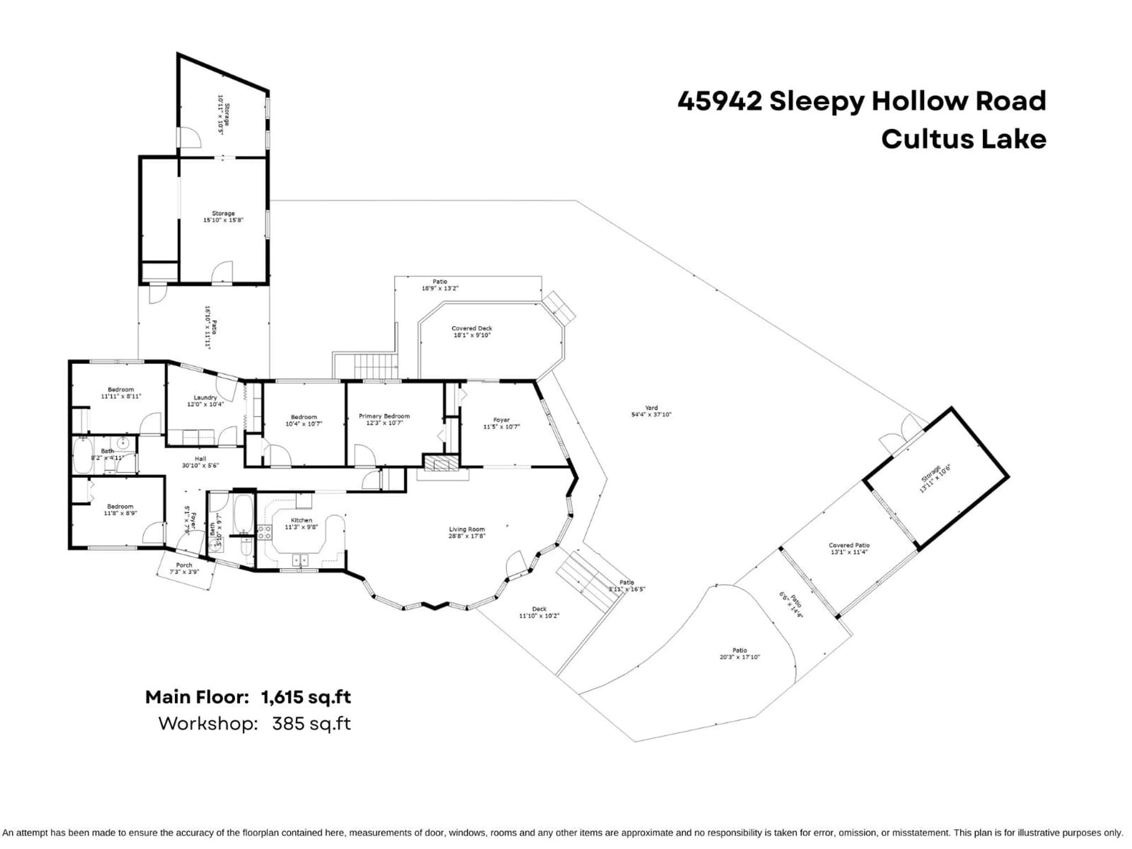 Floor plan for 45942 SLEEPY HOLLOW ROAD, Cultus Lake British Columbia V2R5A8