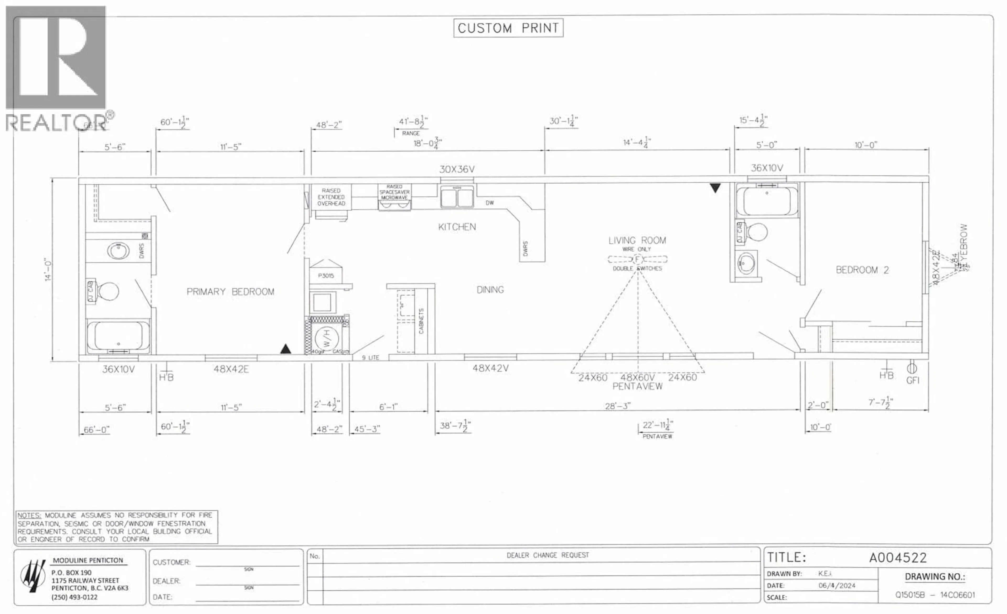 Floor plan for 80 - 684 NORTH FRASER ROAD, Quesnel British Columbia V2J1Z6