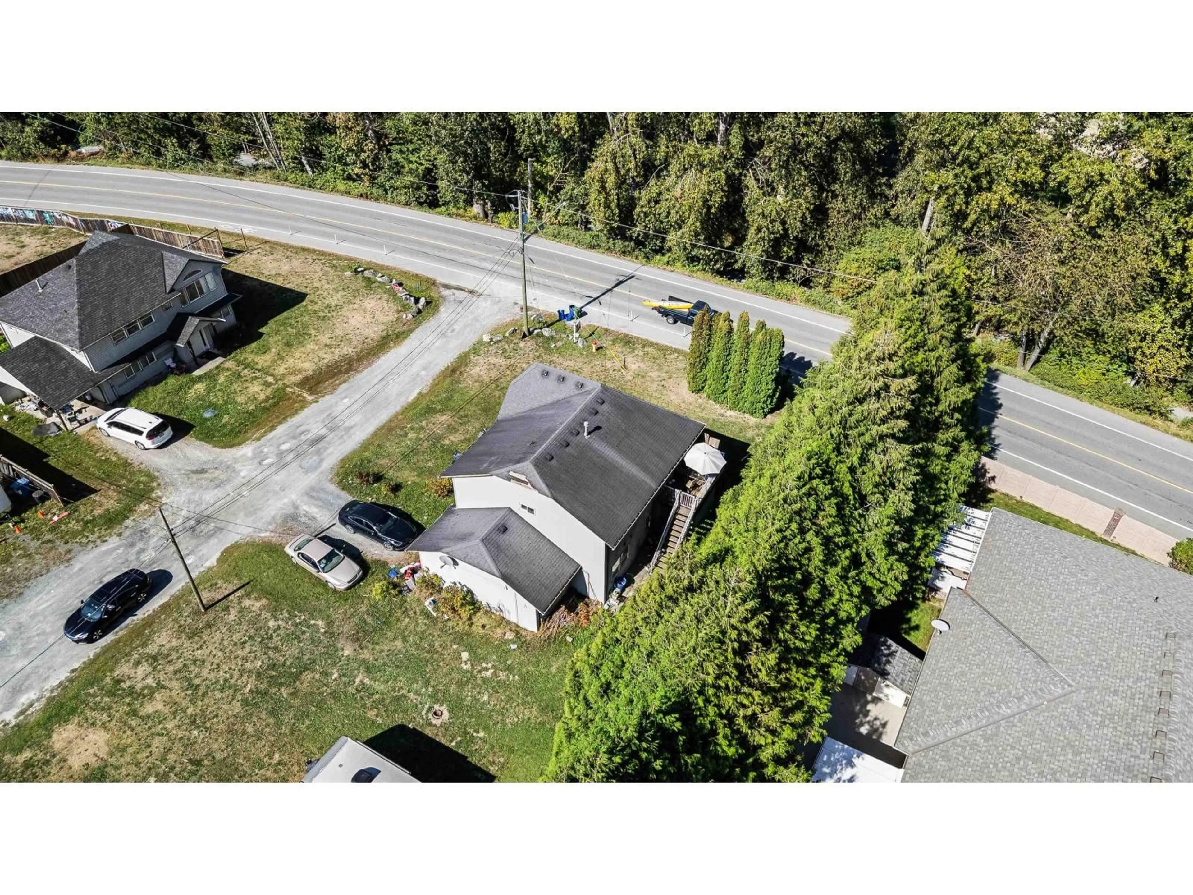 A pic from outside/outdoor area/front of a property/back of a property/a pic from drone, street for 7566 CHILLIWACK RIVER ROAD, Chilliwack British Columbia V2R4L9