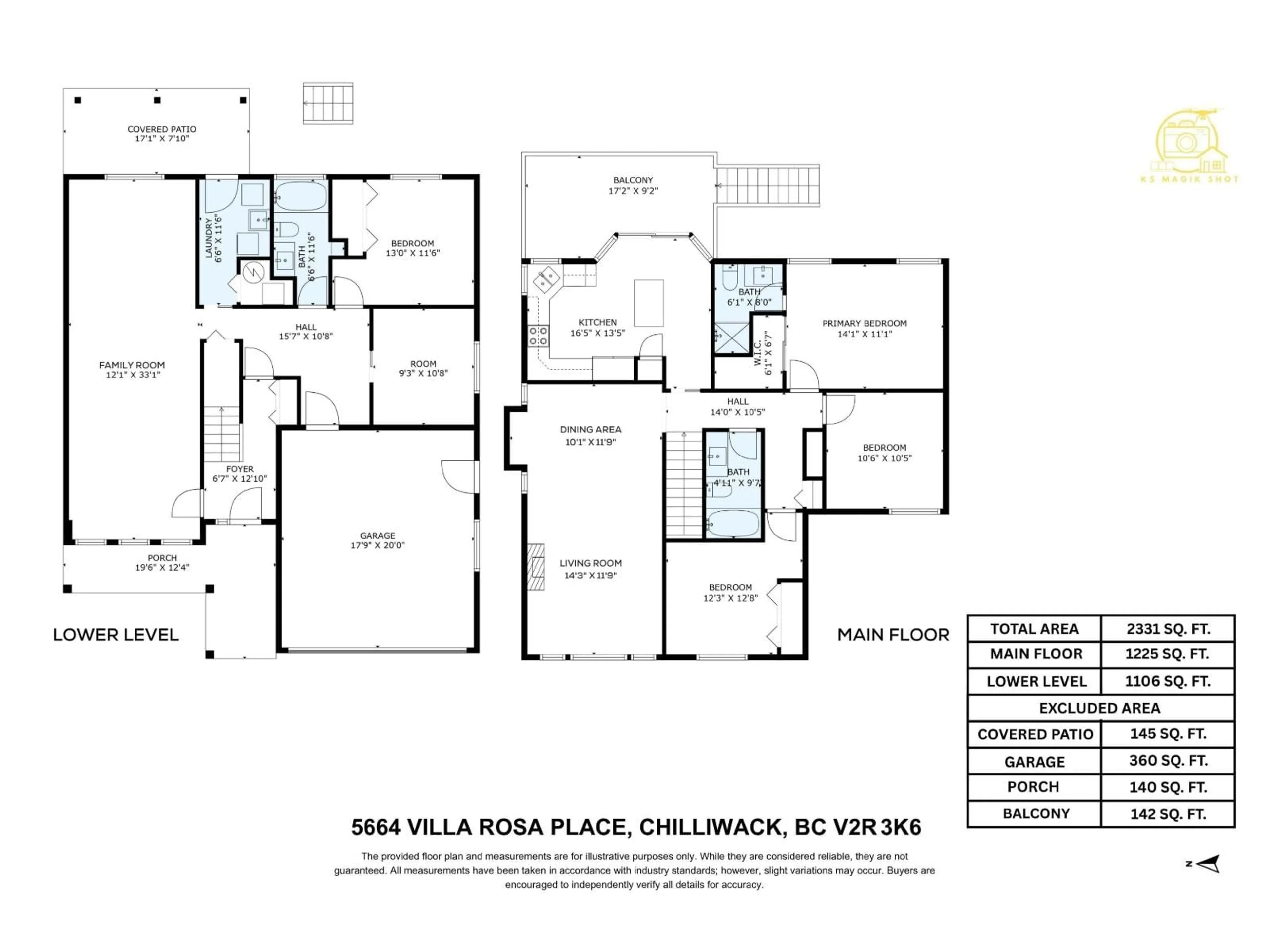 Floor plan for 5664 VILLA ROSA PLACE, Chilliwack British Columbia V2R3K6