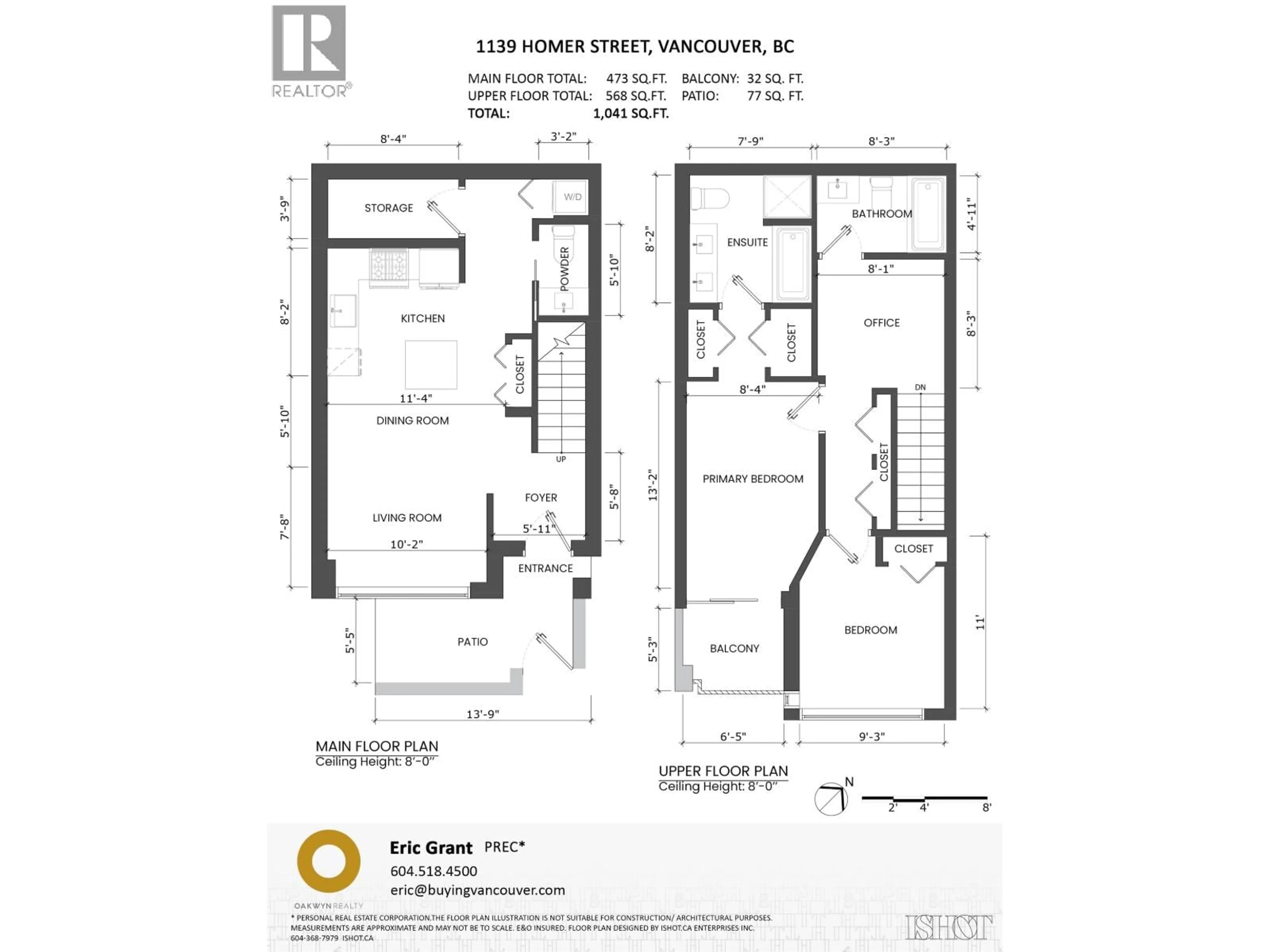 Floor plan for 1139 HOMER STREET, Vancouver British Columbia V6B0B1
