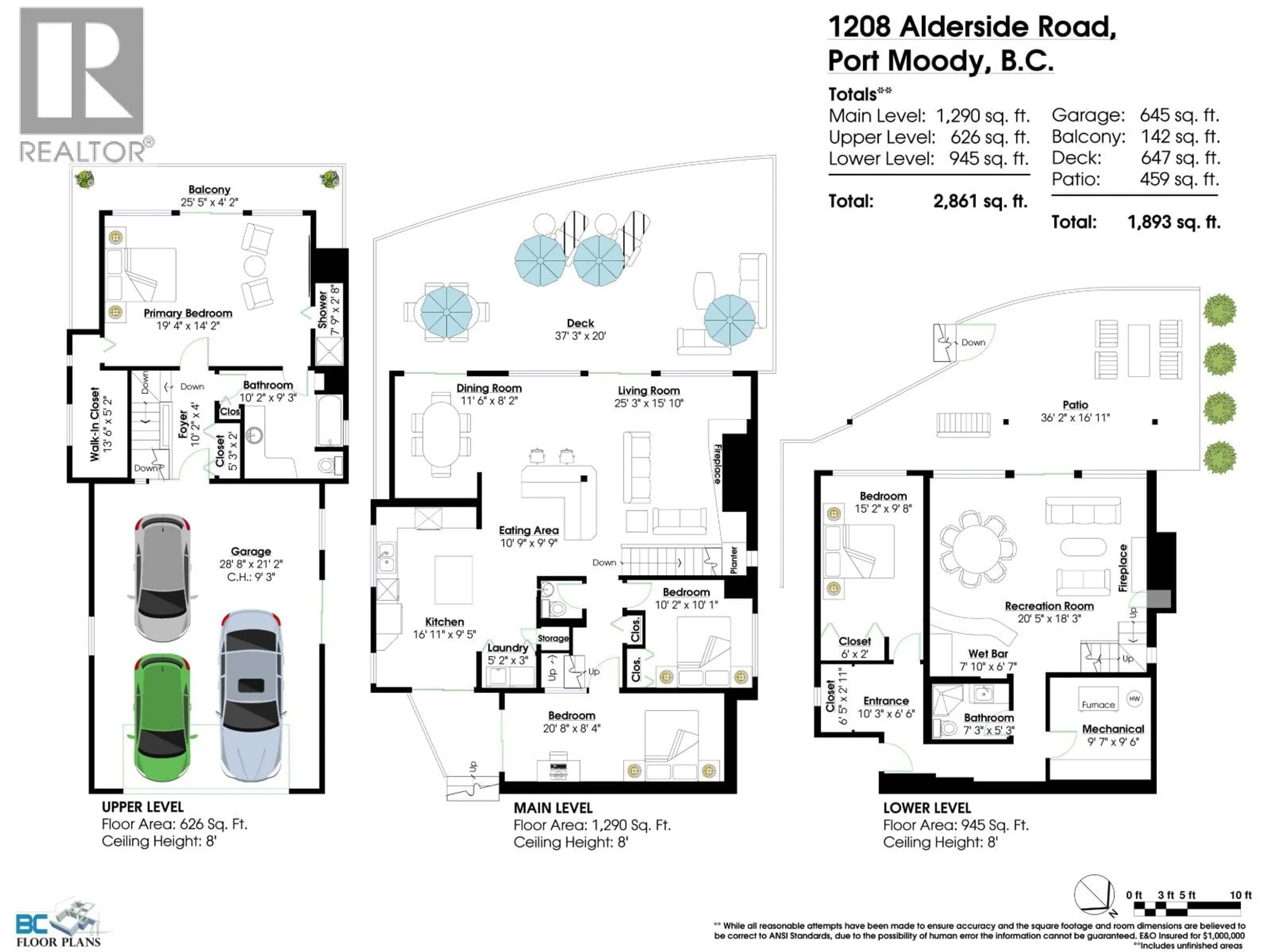Floor plan for 1208 ALDERSIDE ROAD, Port Moody British Columbia V3H3A6