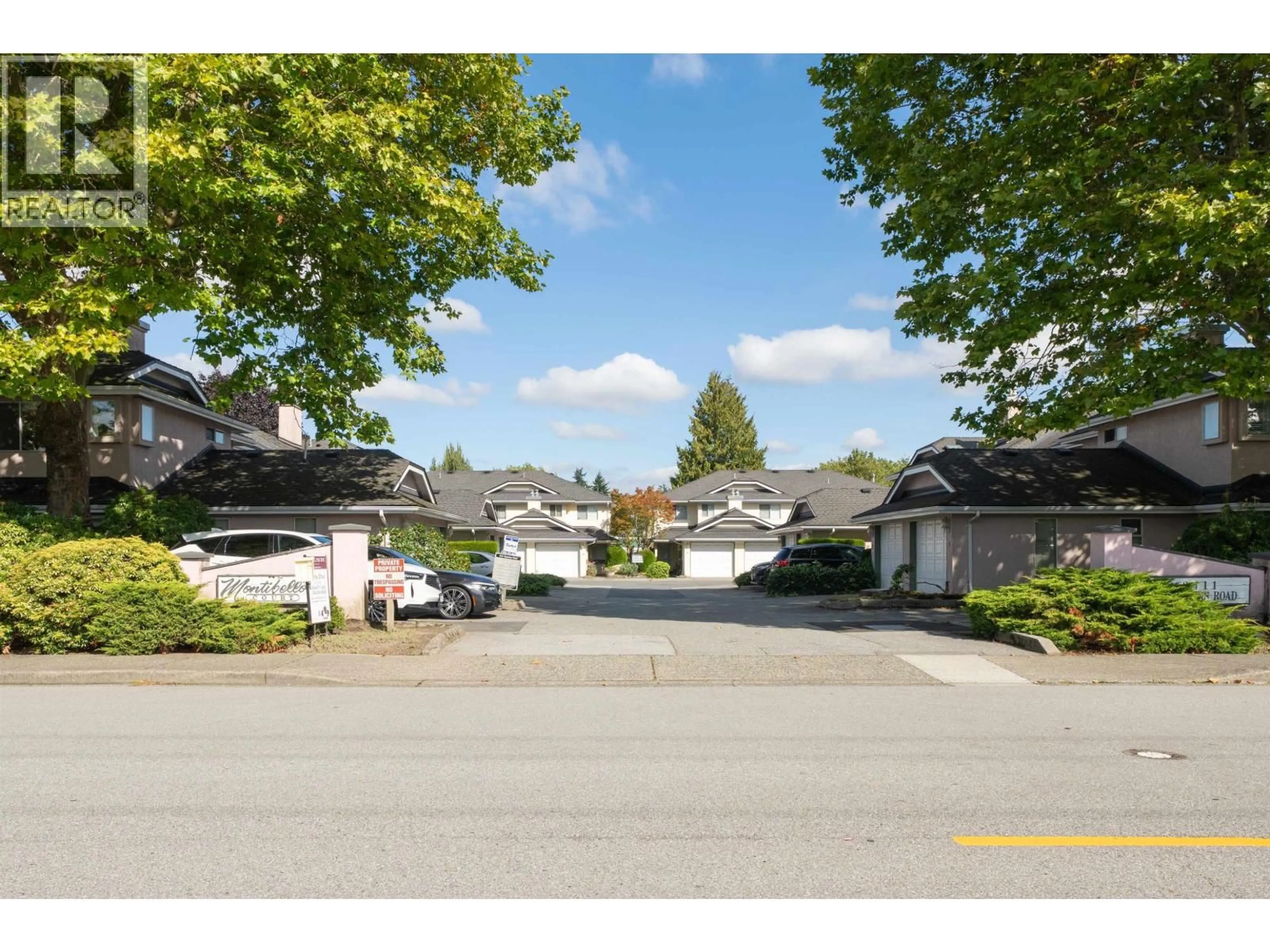 A pic from outside/outdoor area/front of a property/back of a property/a pic from drone, street for 16 - 8411 SAUNDERS ROAD, Richmond British Columbia V7A2A6