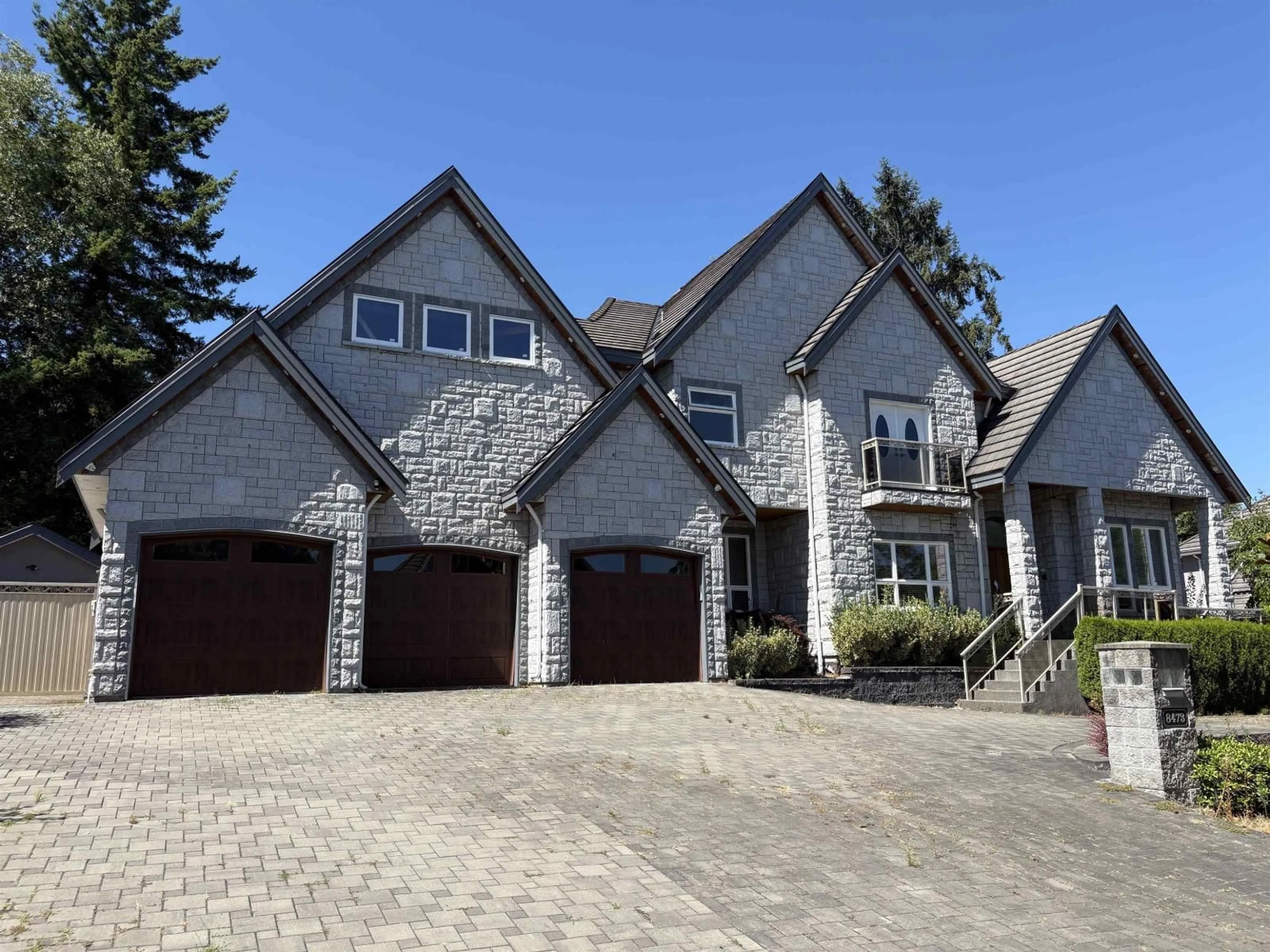 Home with brick exterior material, street for 8473 171, Surrey British Columbia V4N0B1